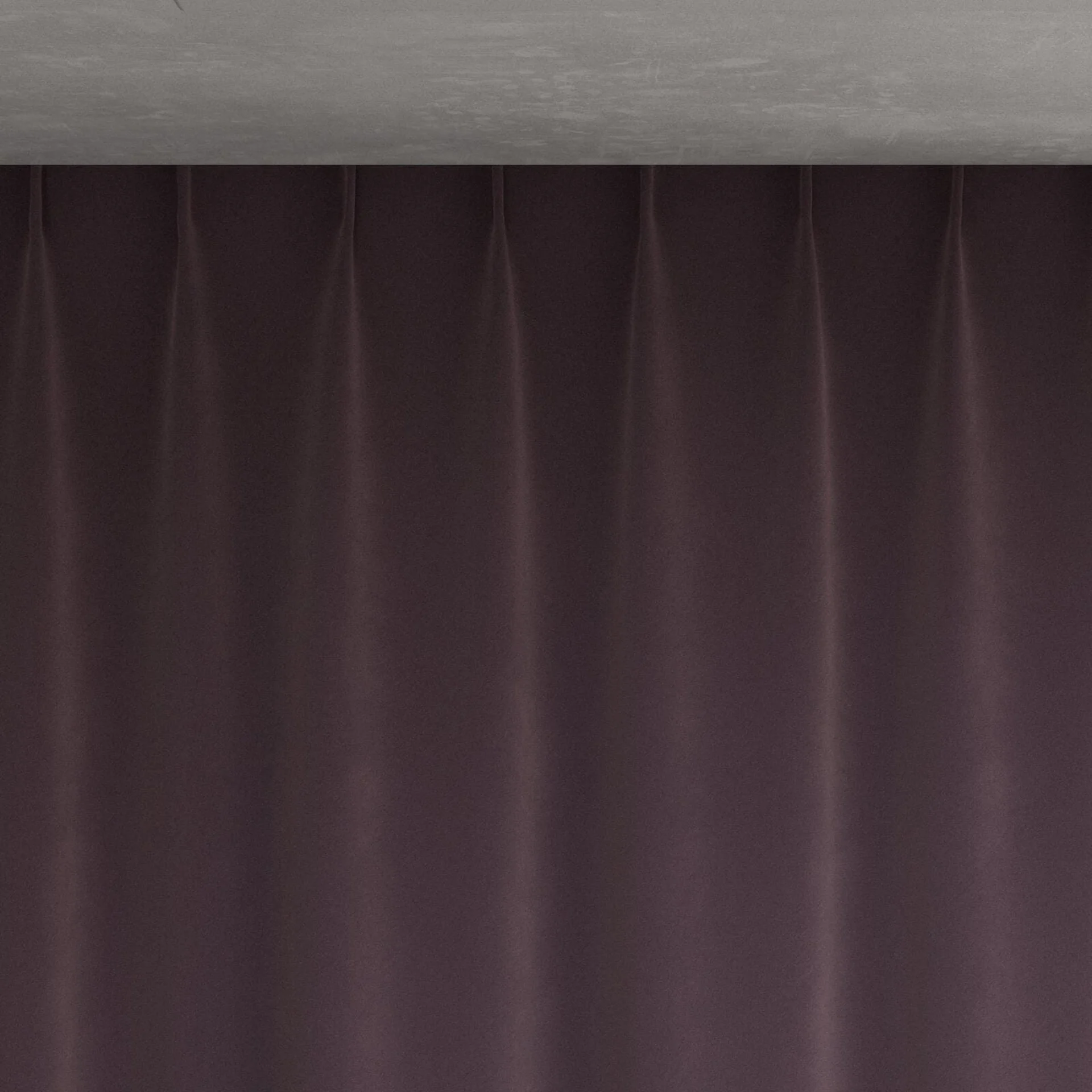 Top view of Verbier Plum, pinch pleat