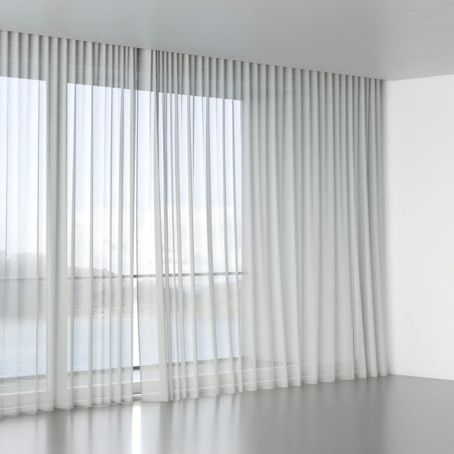 Full view of Rava Silver, wave pleat