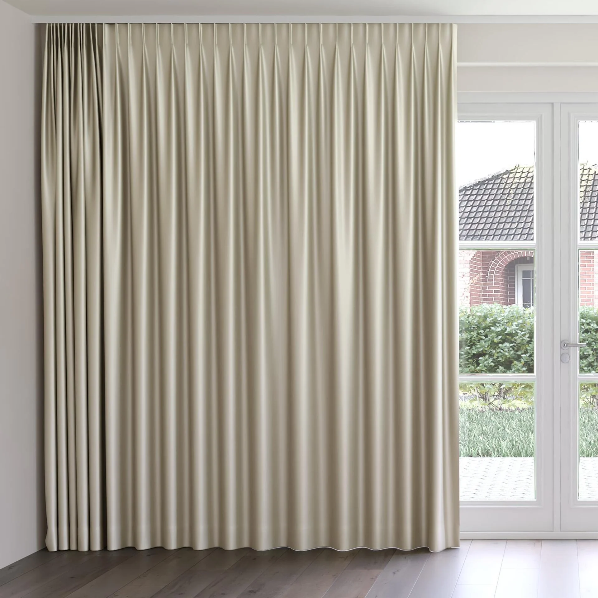 Front view of Moonbeam Peyote, on curtain rail
