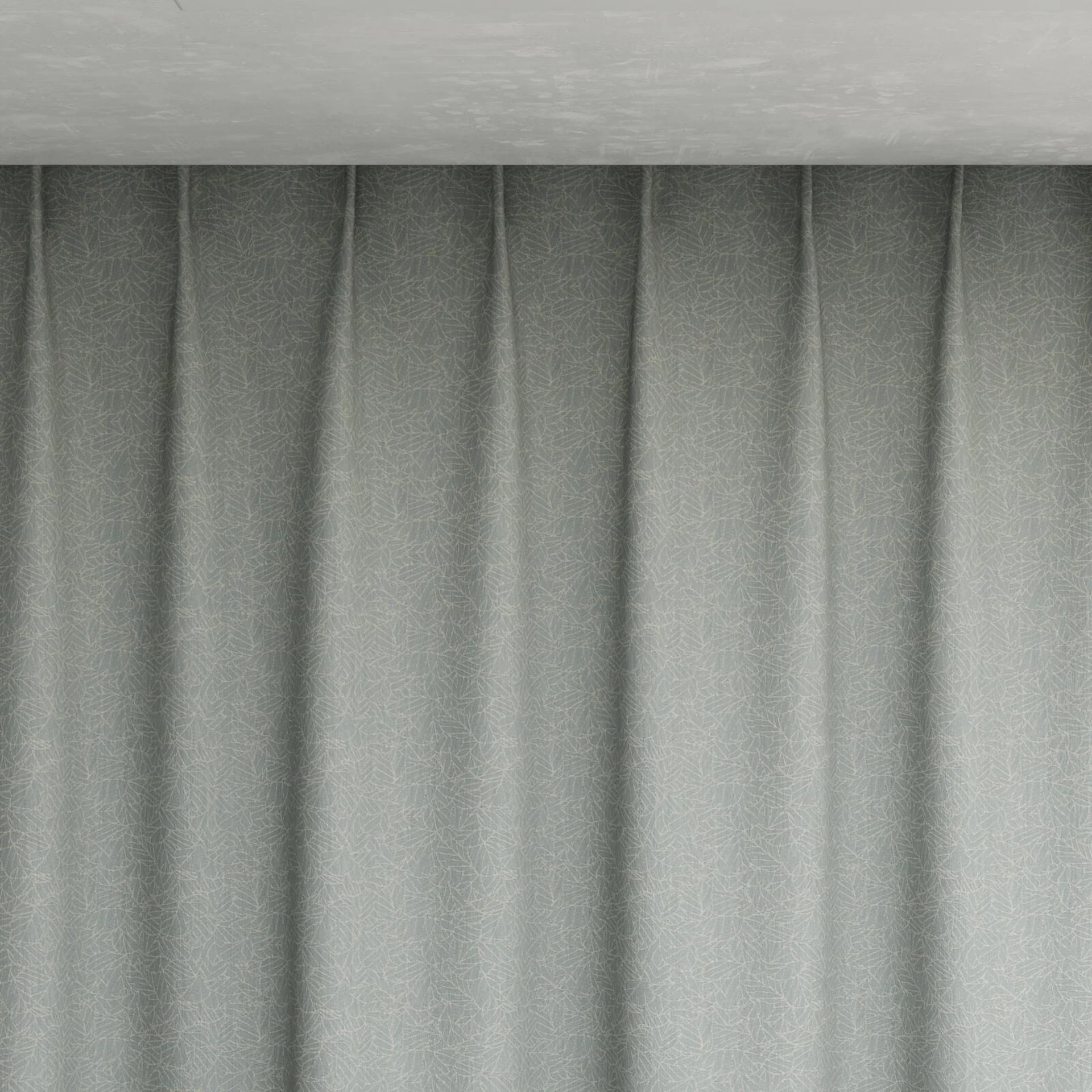 Top view of Laurel FR Blackout Murmur, pinch pleat
