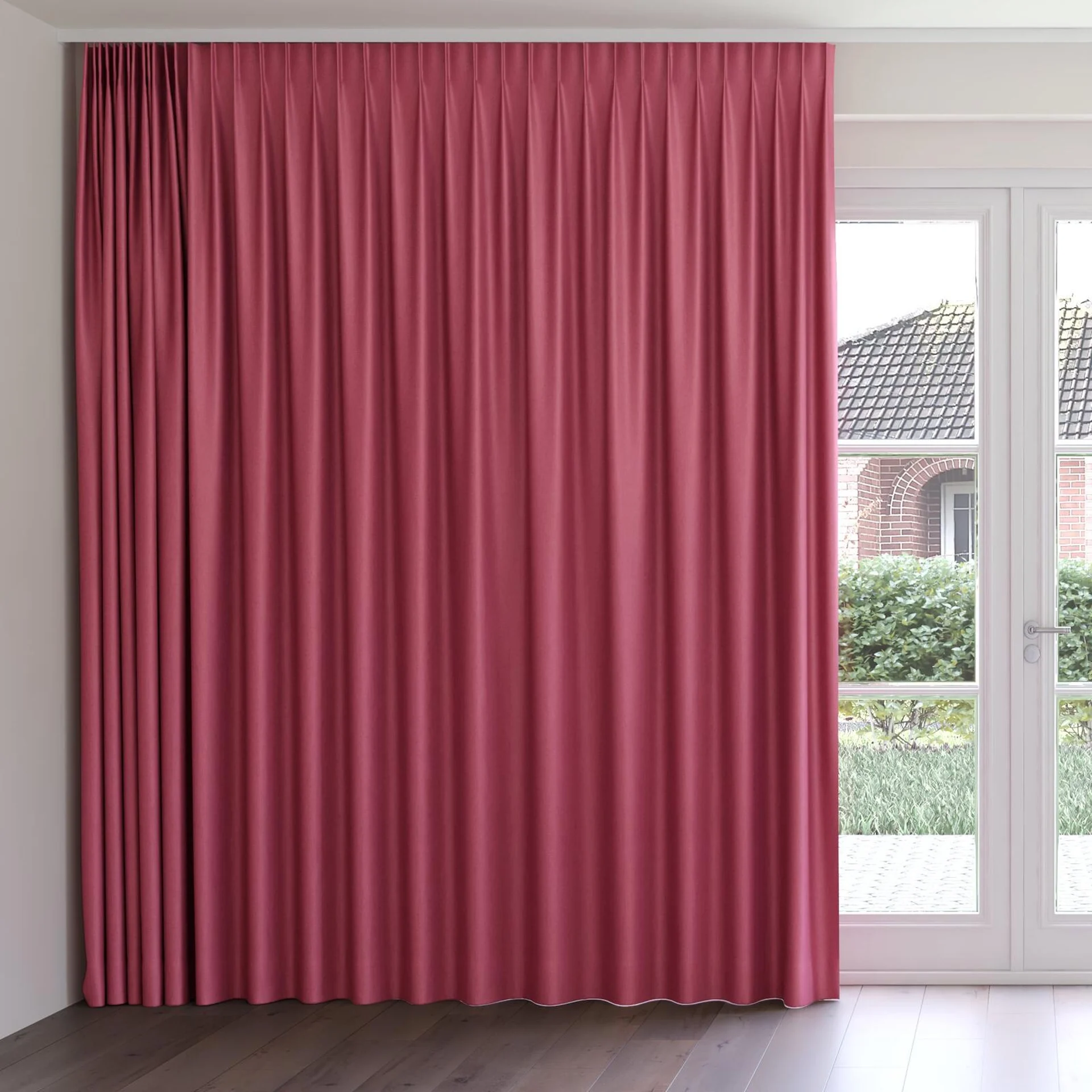 Front view of Matrix Sorbet, on curtain rail
