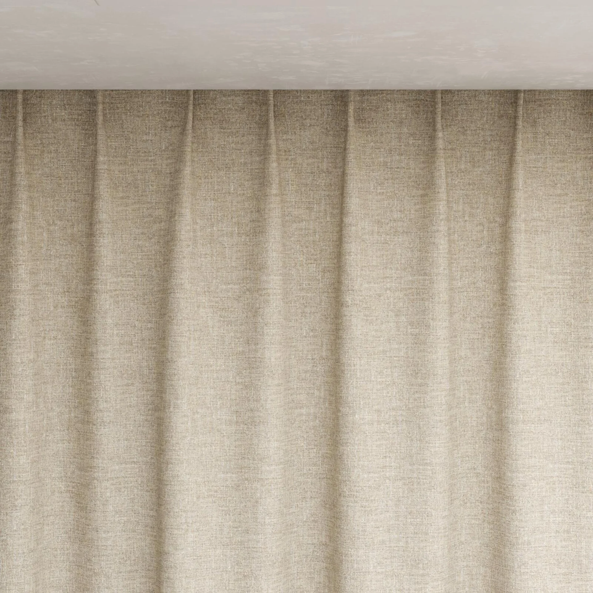 Top view of Dryland Nougat, pinch pleat