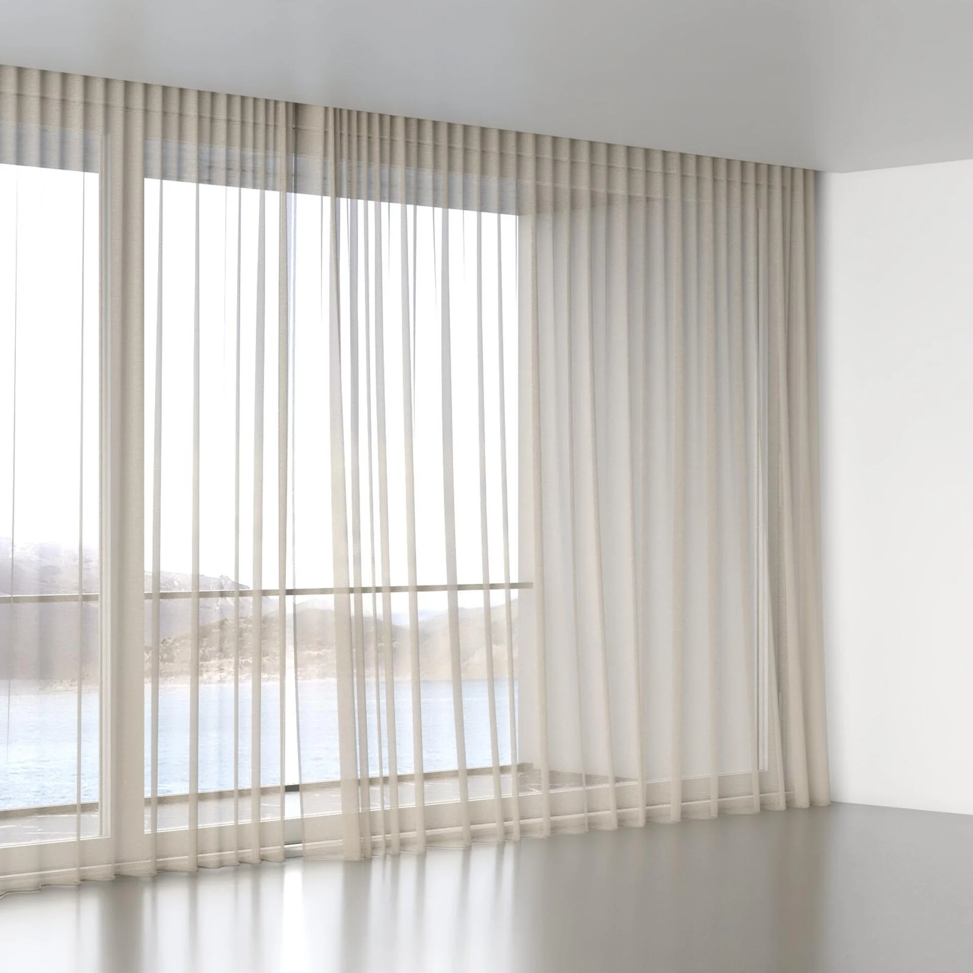Full view of Locomotion Gold, wave pleat