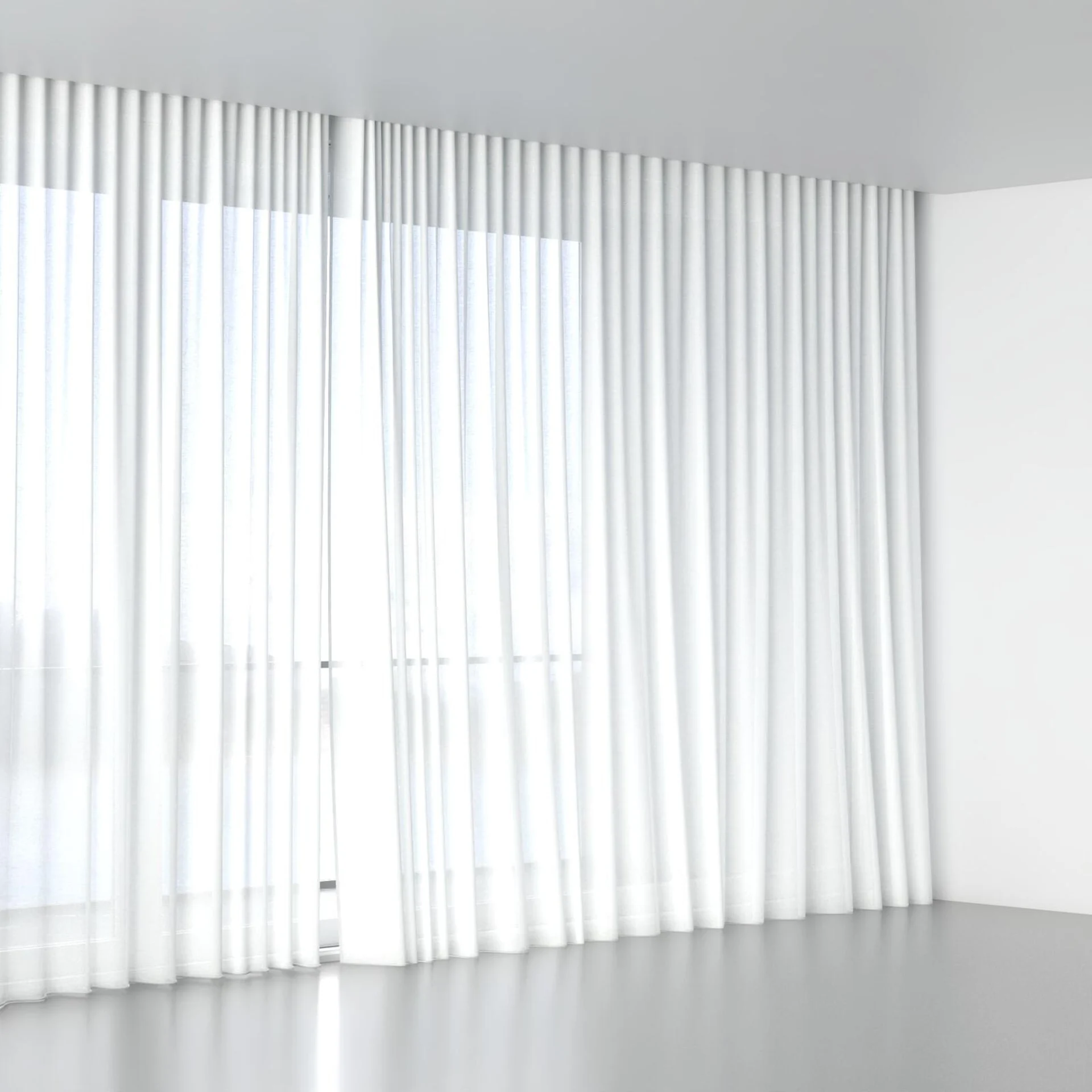 Full view of Arcadia Wool, wave pleat