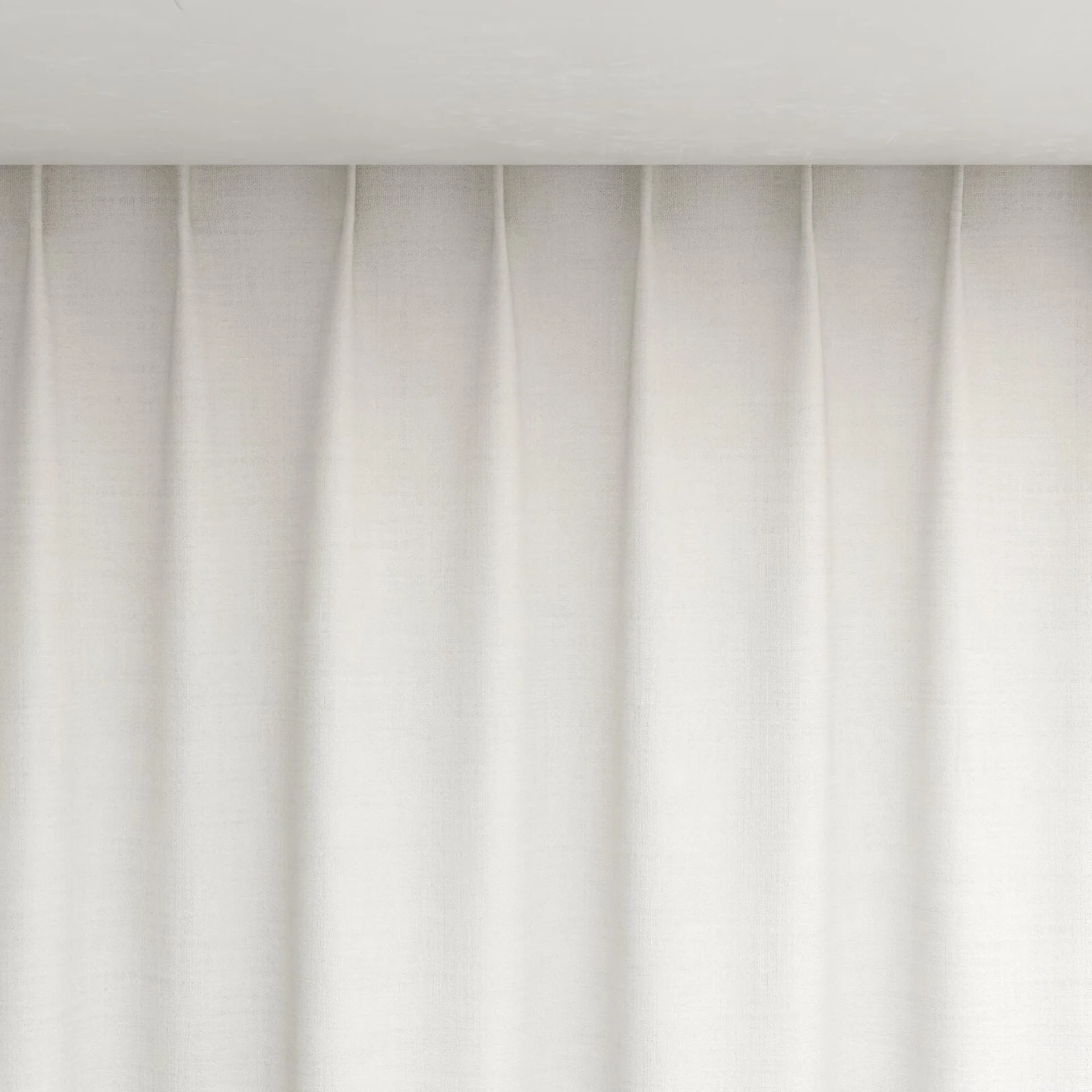 Top view of Chatham Sail, pinch pleat