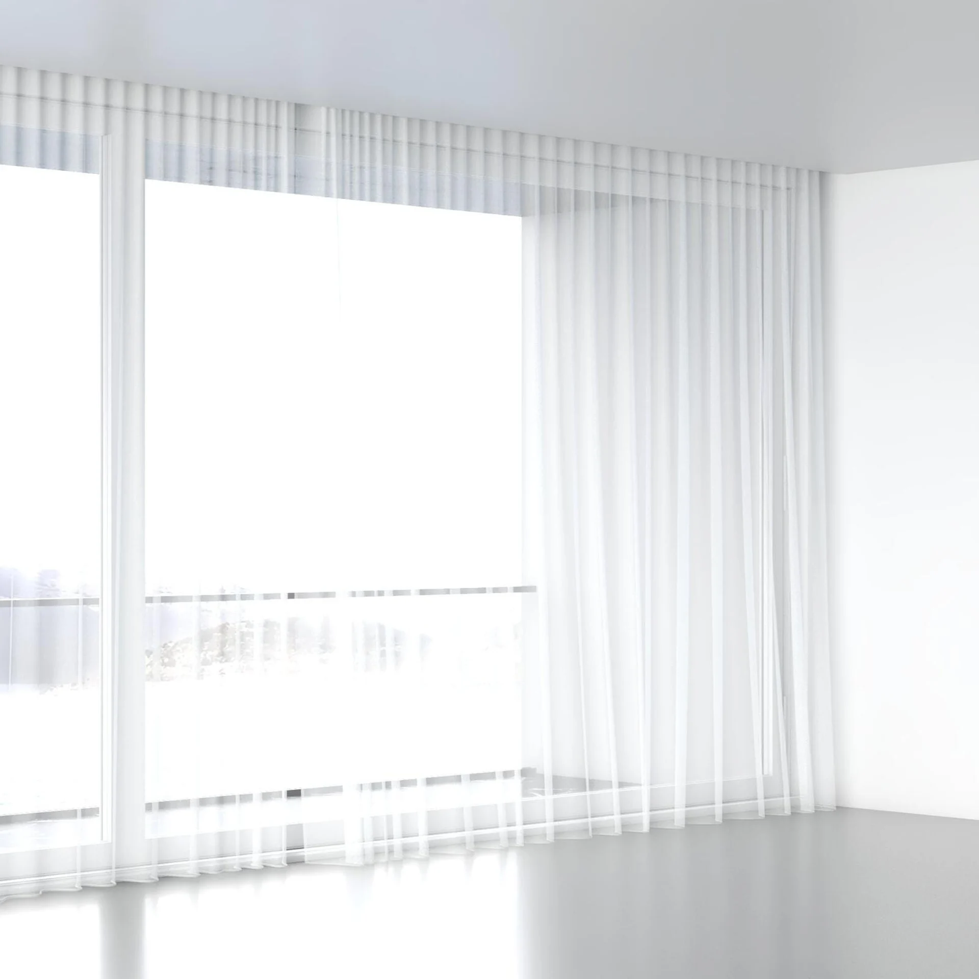 Full view of Mode FR White, wave pleat