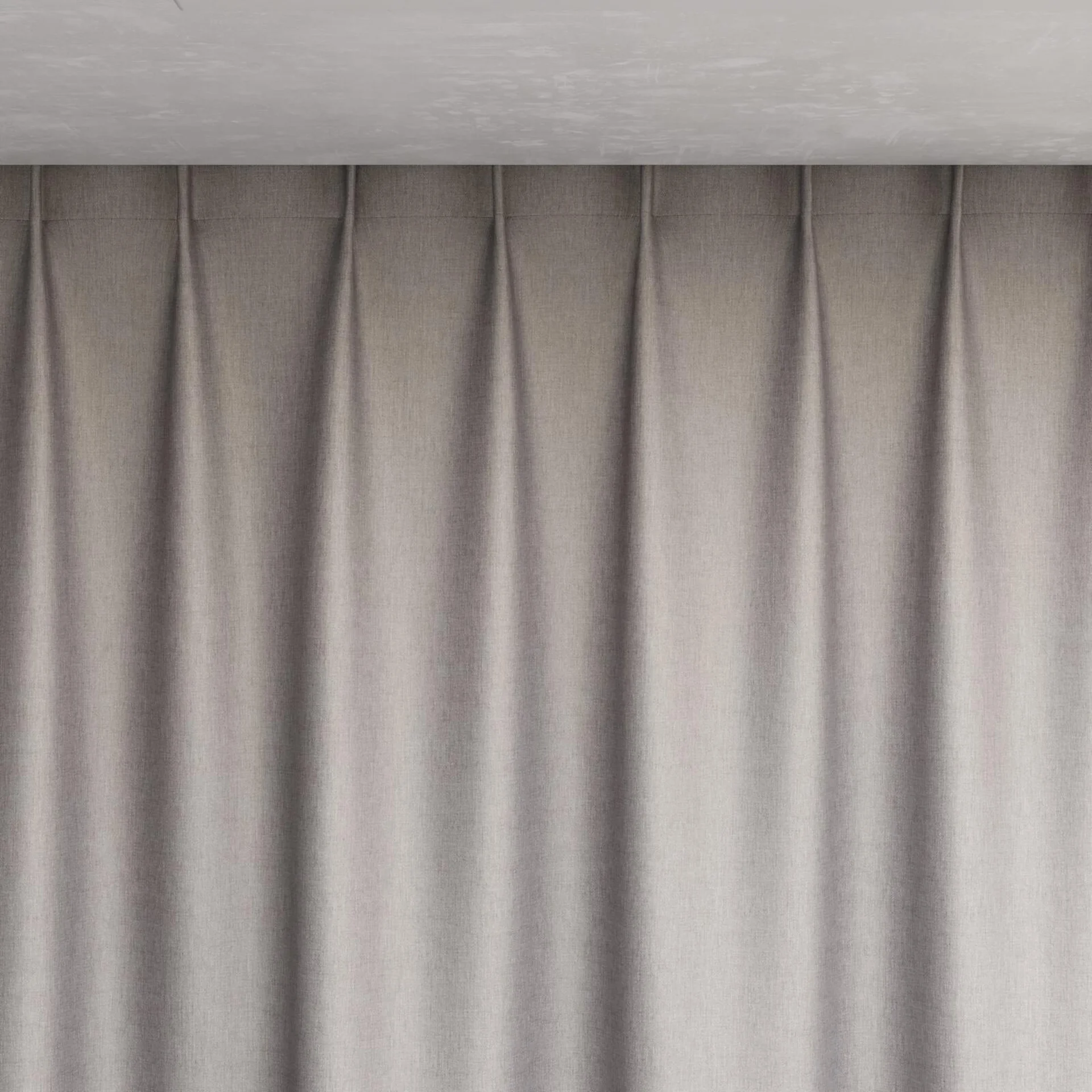 Top view of Matrix Aluminium, pinch pleat