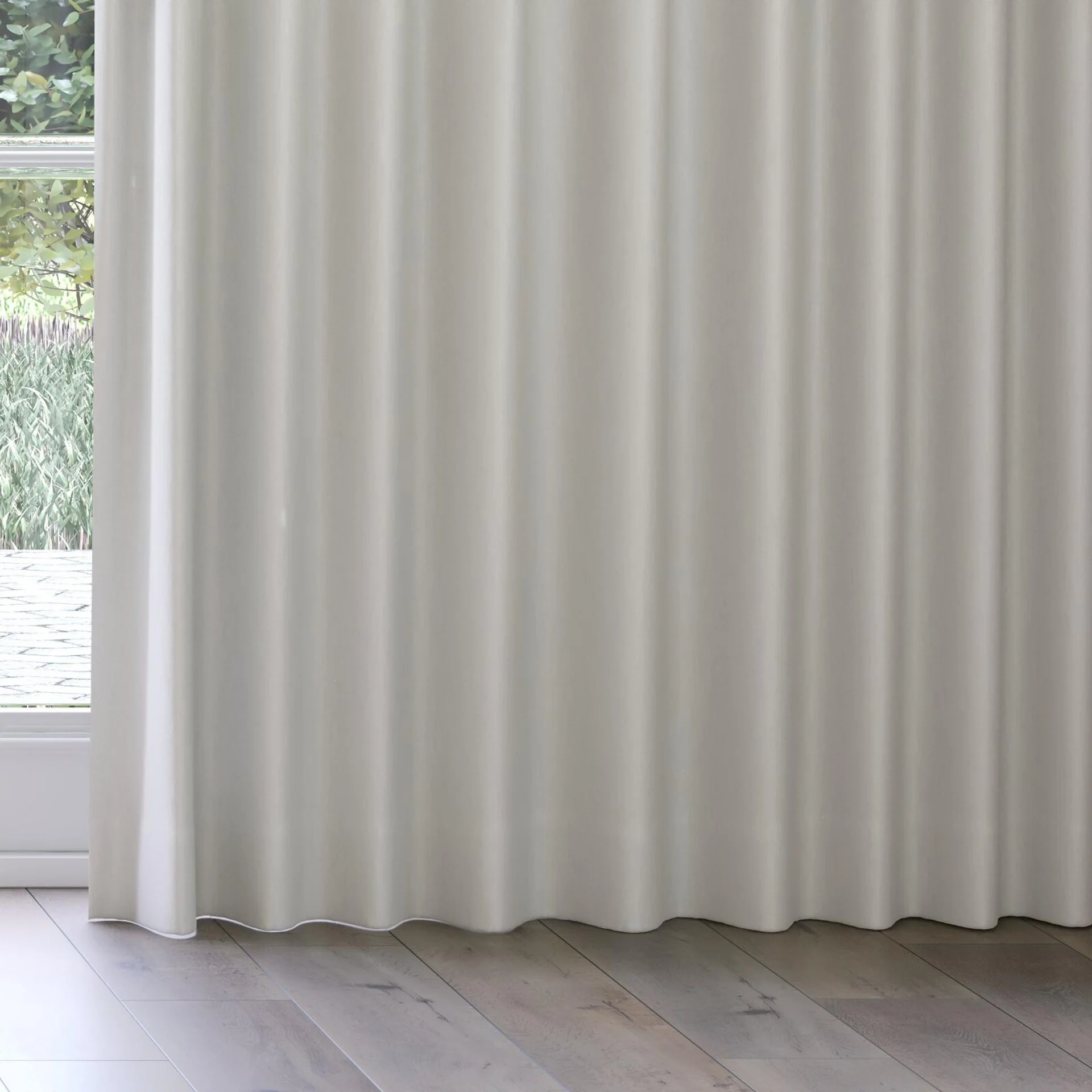 Bottom view of Eternal Bone, on curtain rail