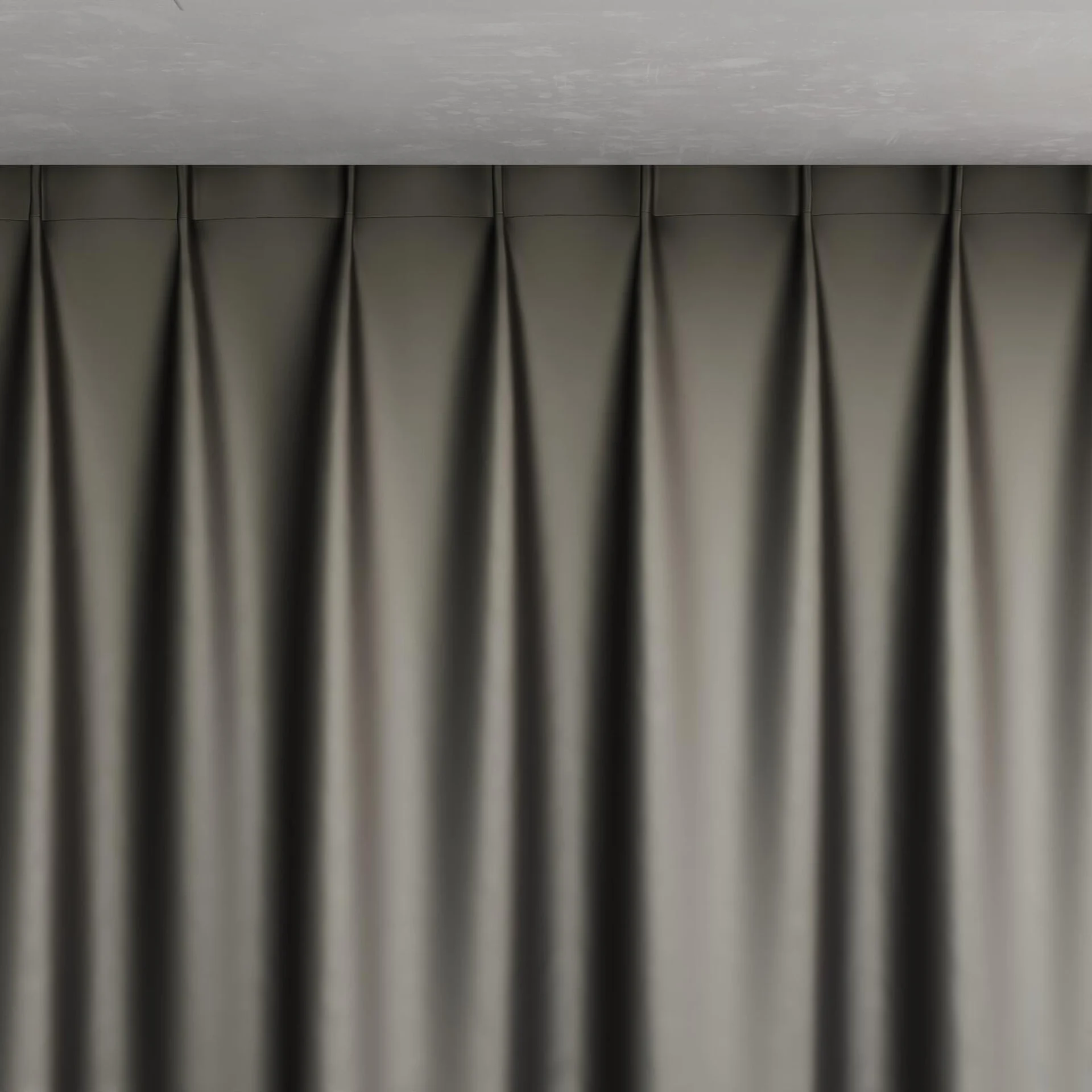 Top view of North Face Charcoal, pinch pleat