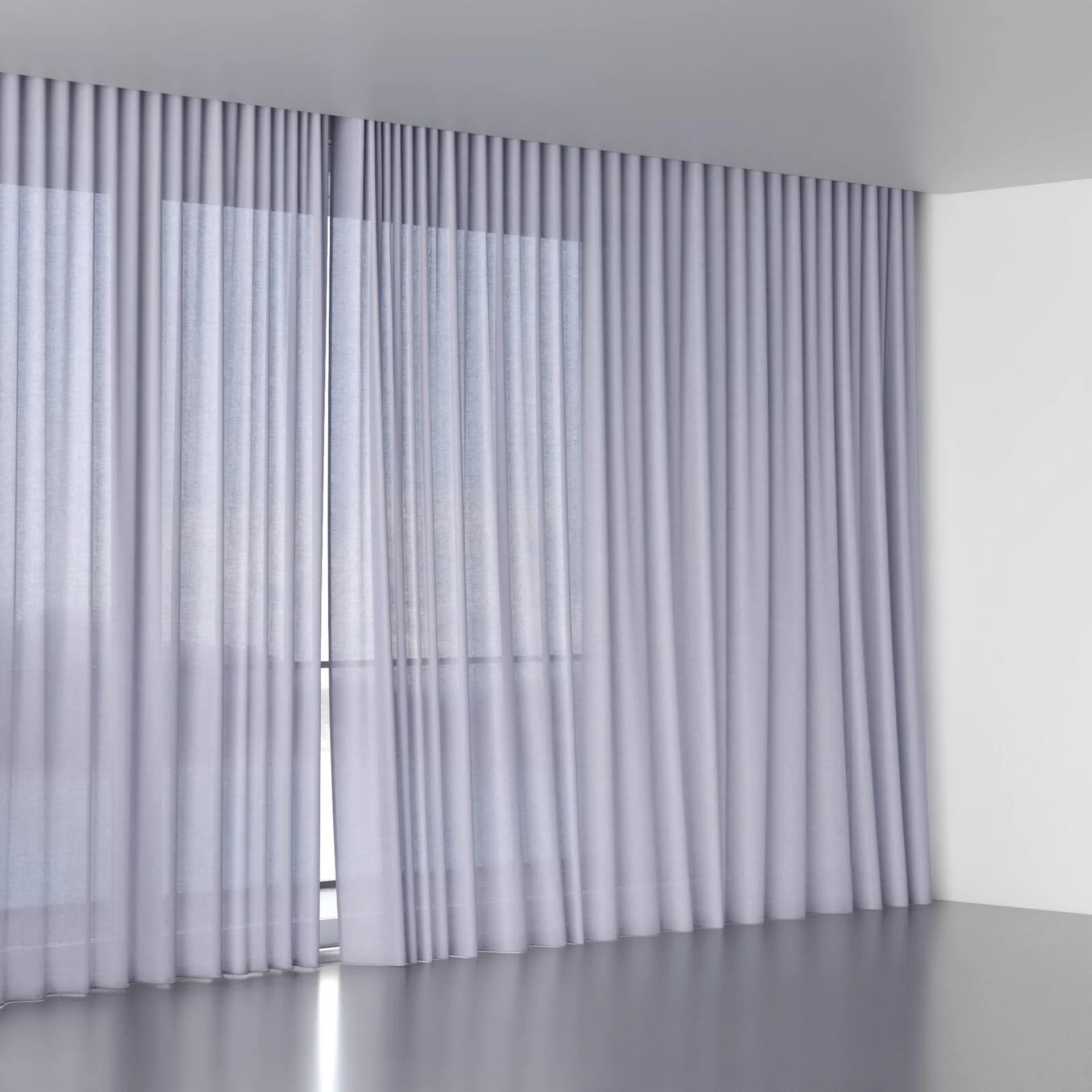 Full view of Arcadia Parma, wave pleat