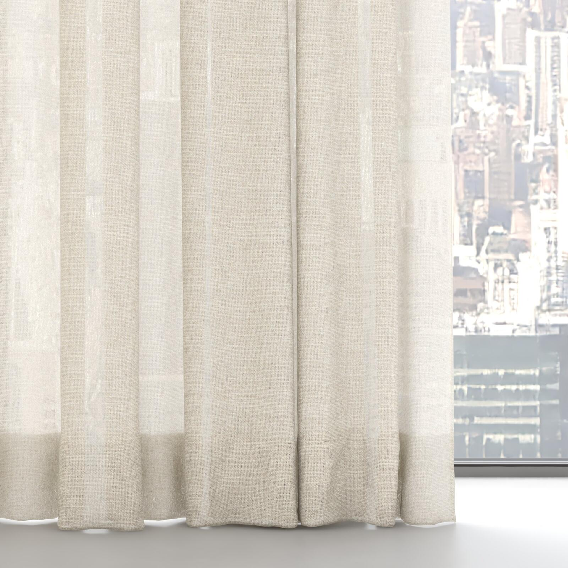 Bottom view of Revel Linen, on hidden rail