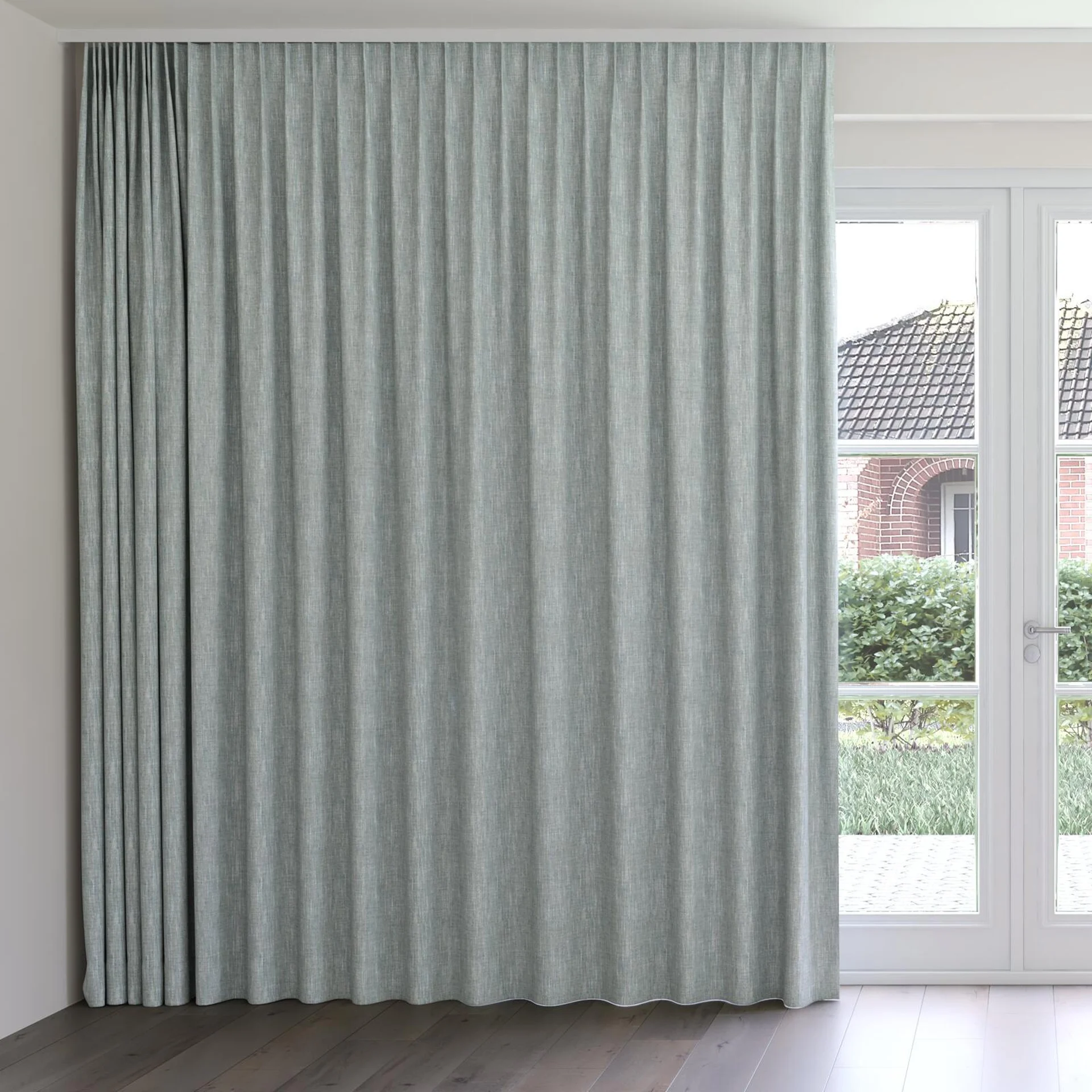 Front view of Dryland Spa, on curtain rail