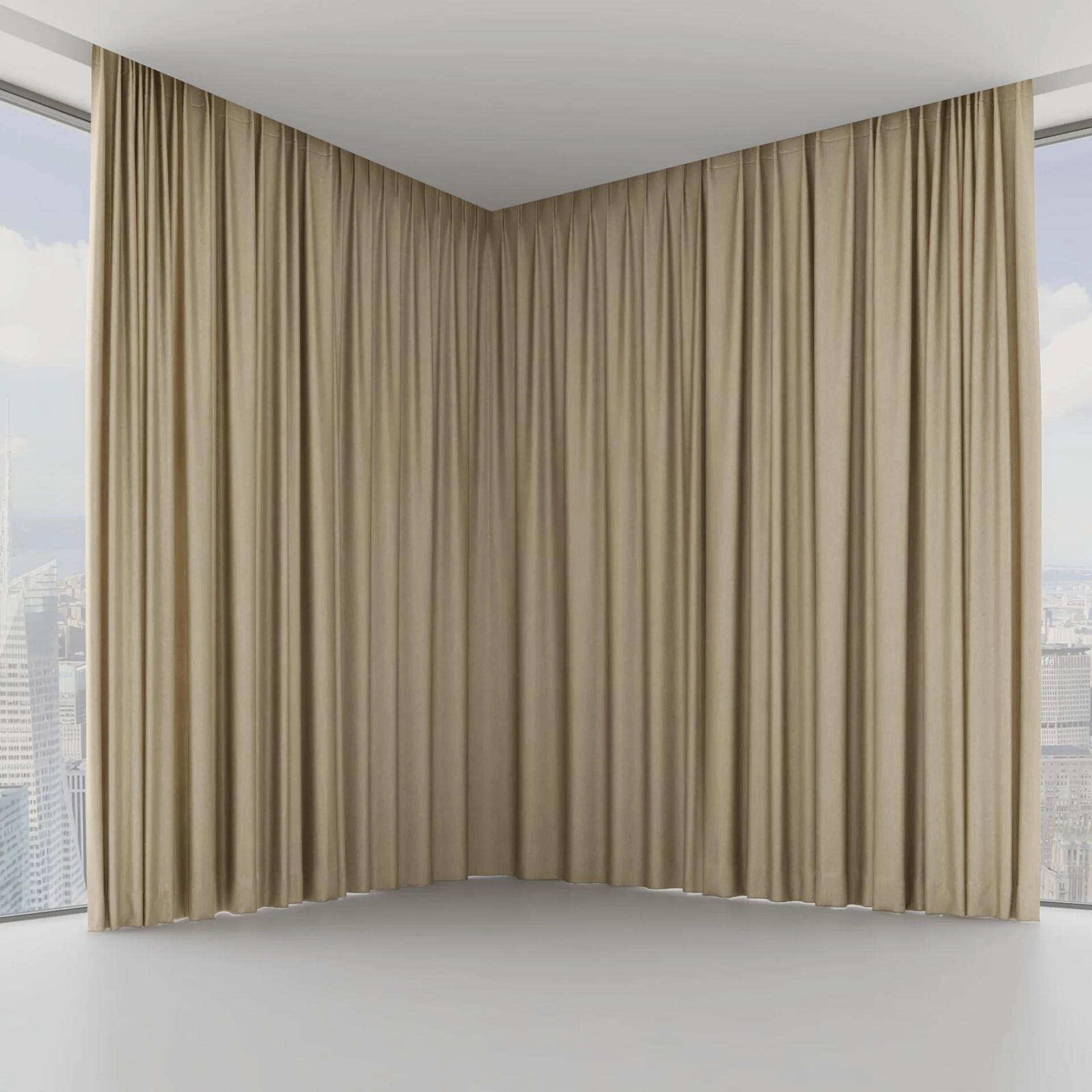 Front view of Hombre Rattan, on hidden rail