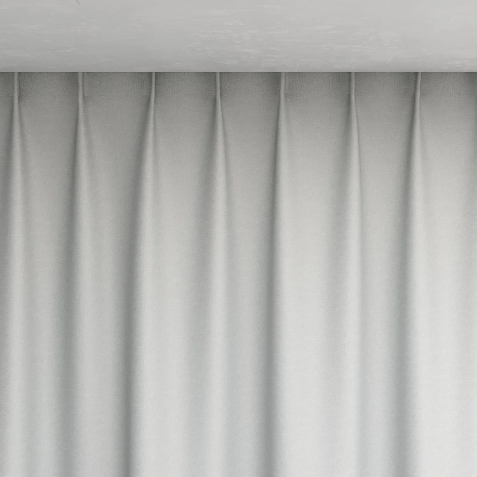 Top view of Grove Silver, pinch pleat