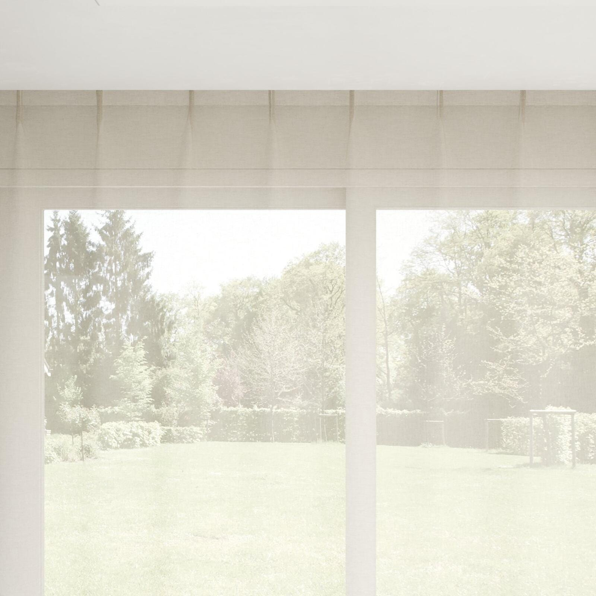 Top view of Sardinia Linen, pinch pleat