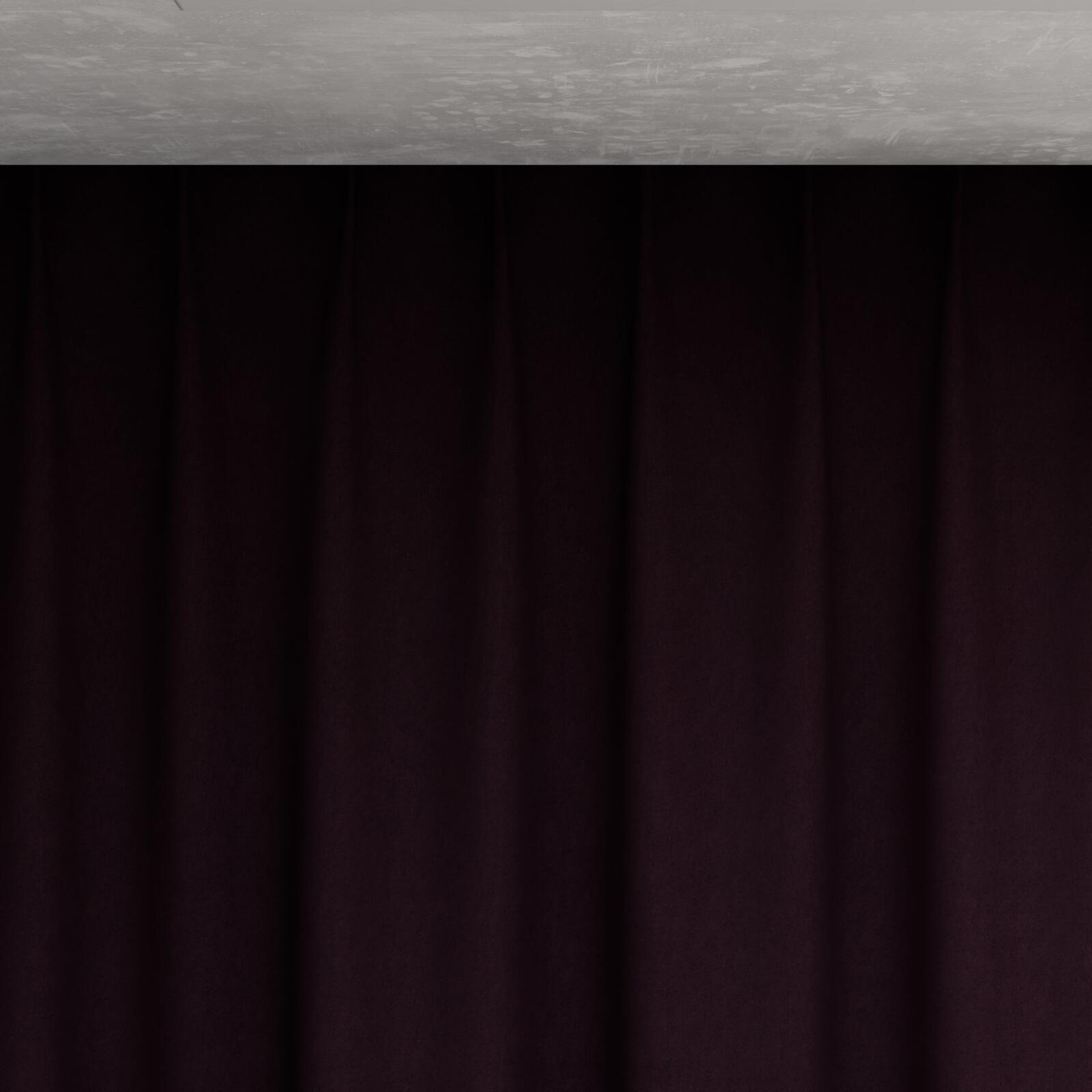 Top view of Lech Aubergine, pinch pleat