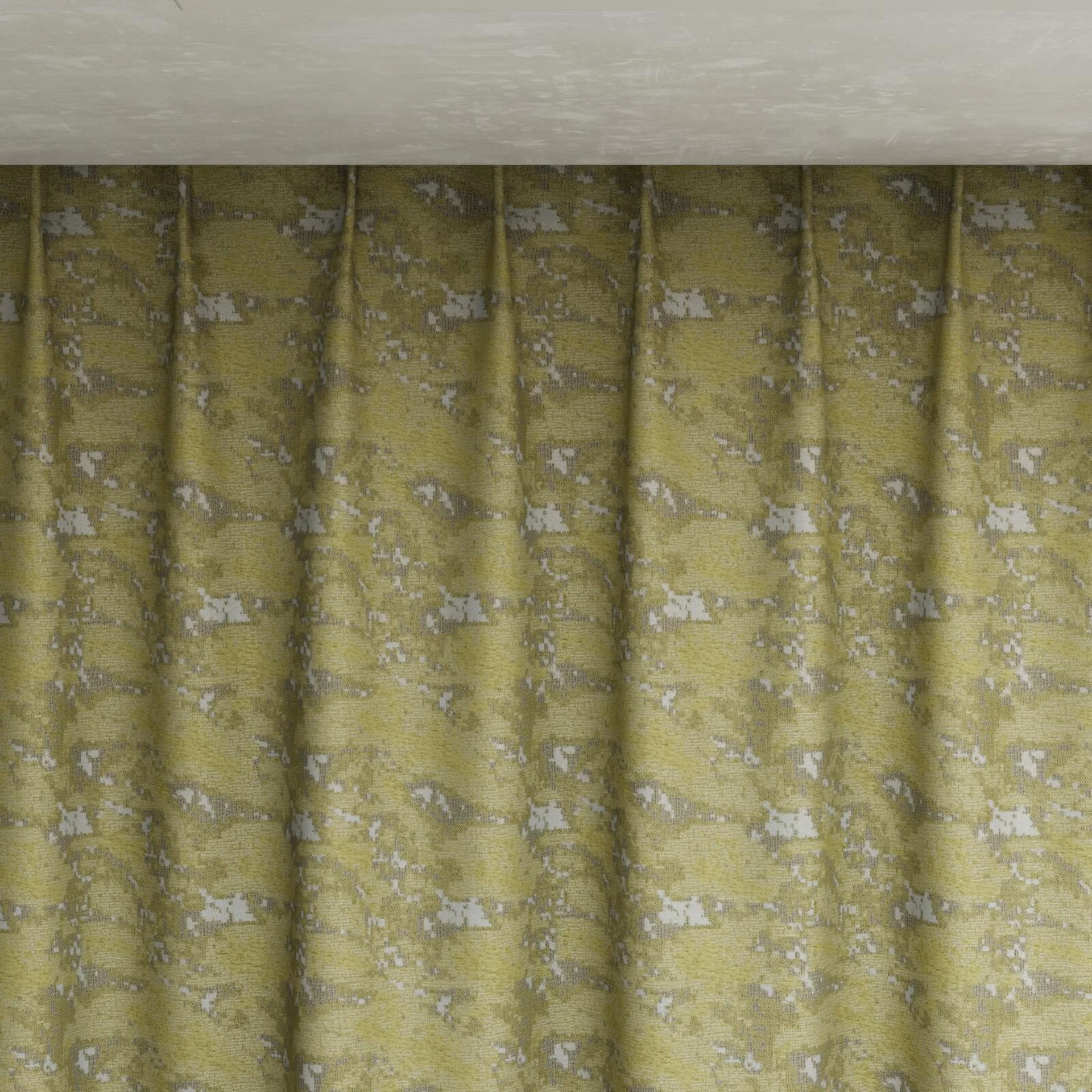 Top view of Lipova Moss, pinch pleat