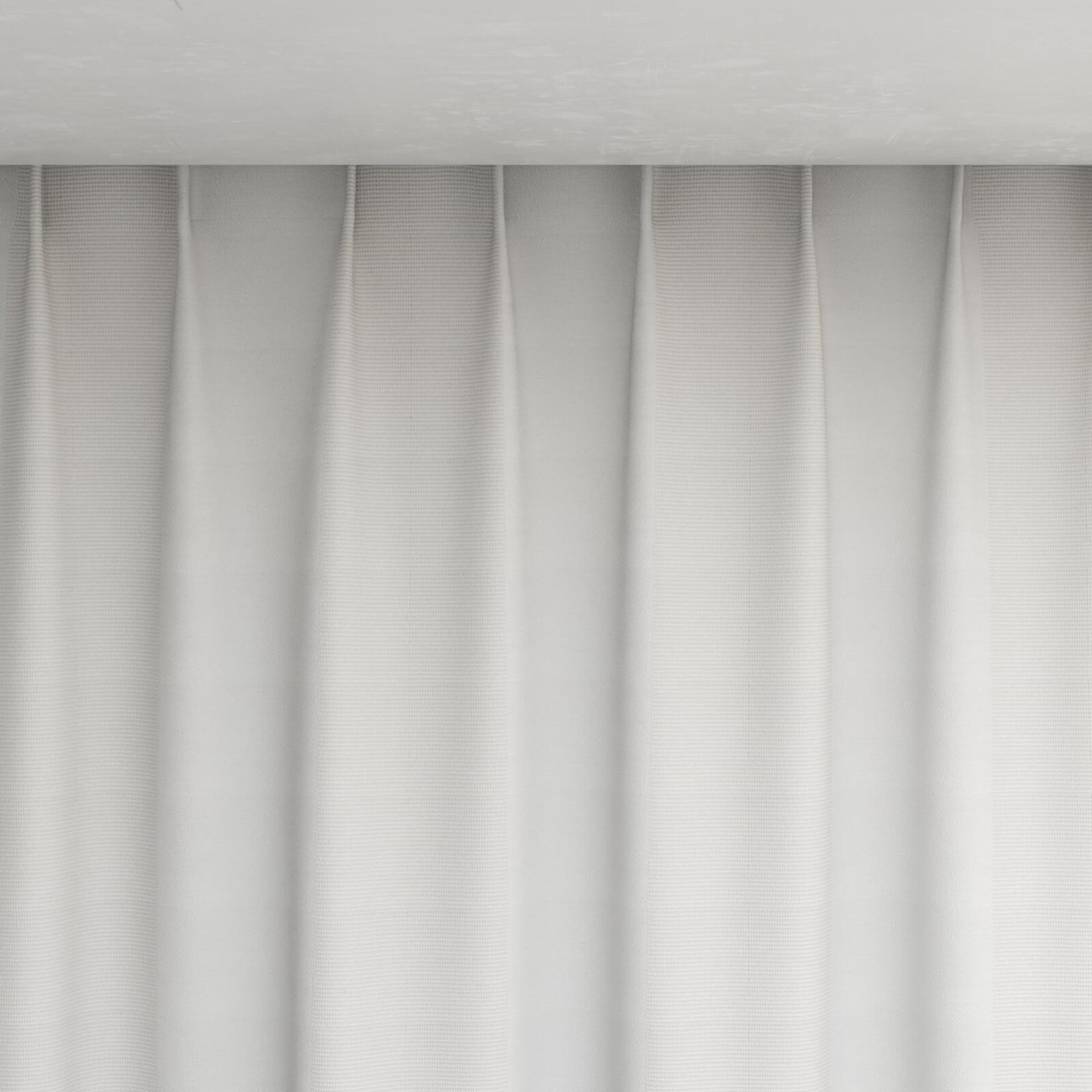 Top view of Borneo Uncoated Oyster, pinch pleat