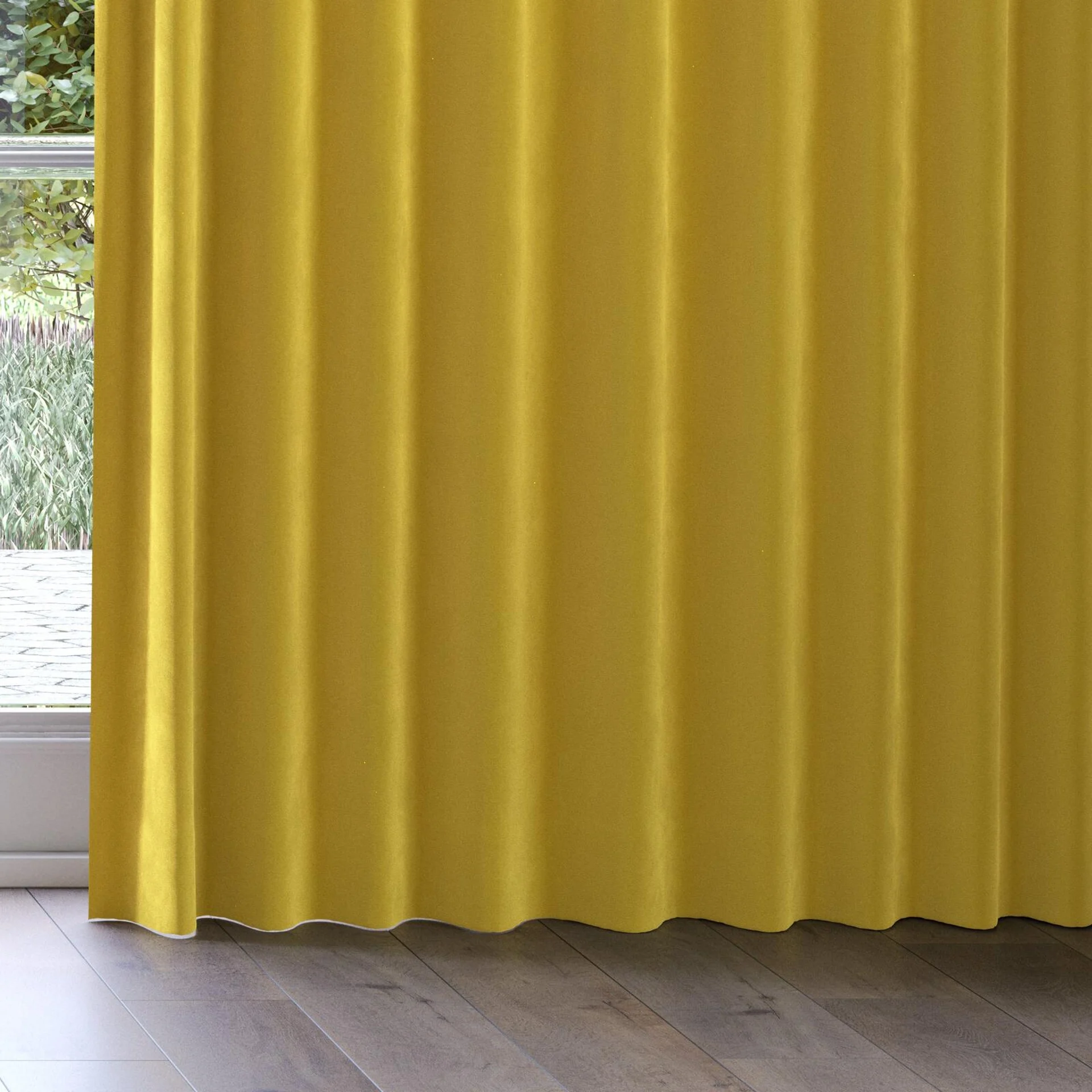 Bottom view of Verbier Hay, on curtain rail