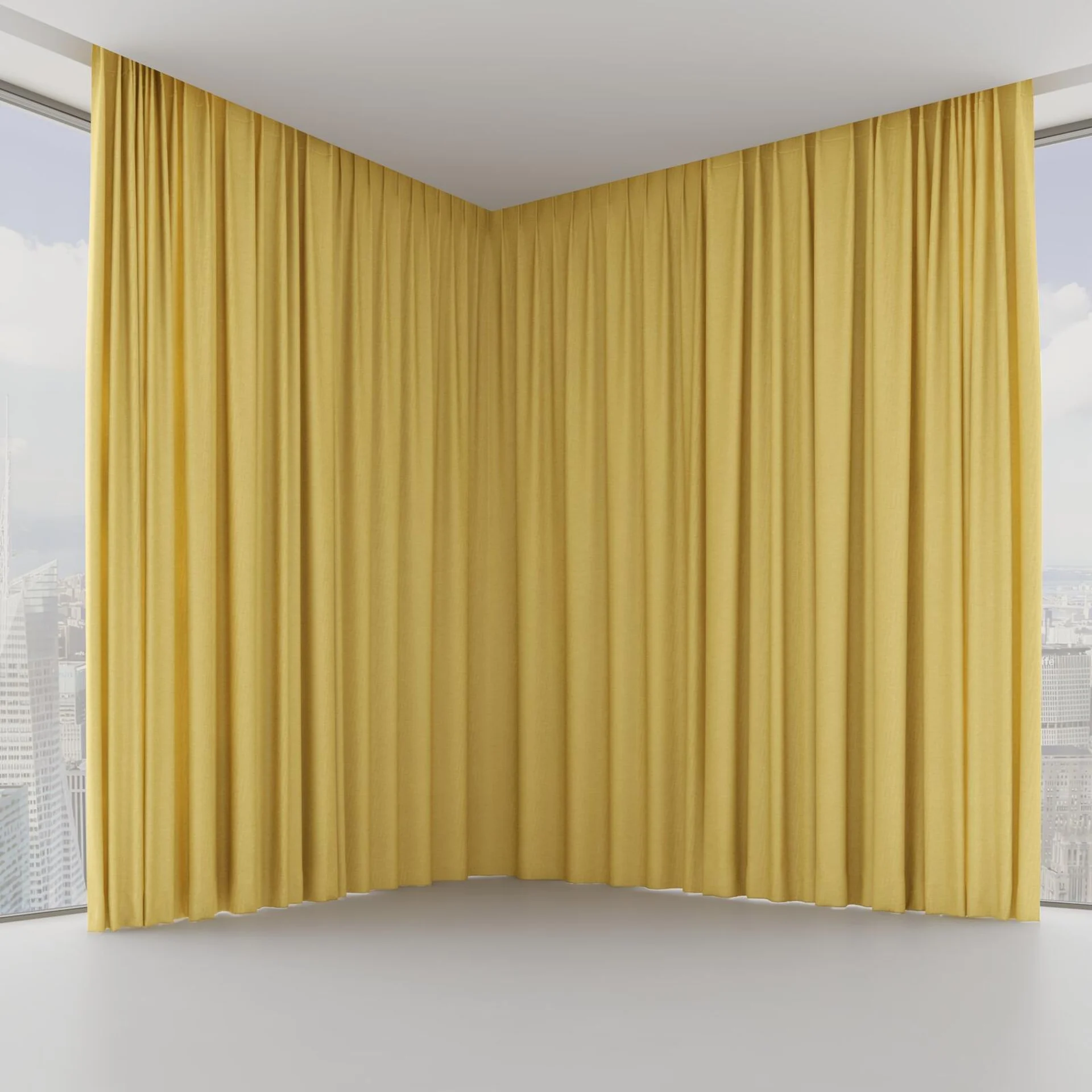 Front view of Casual Gold, on hidden rail