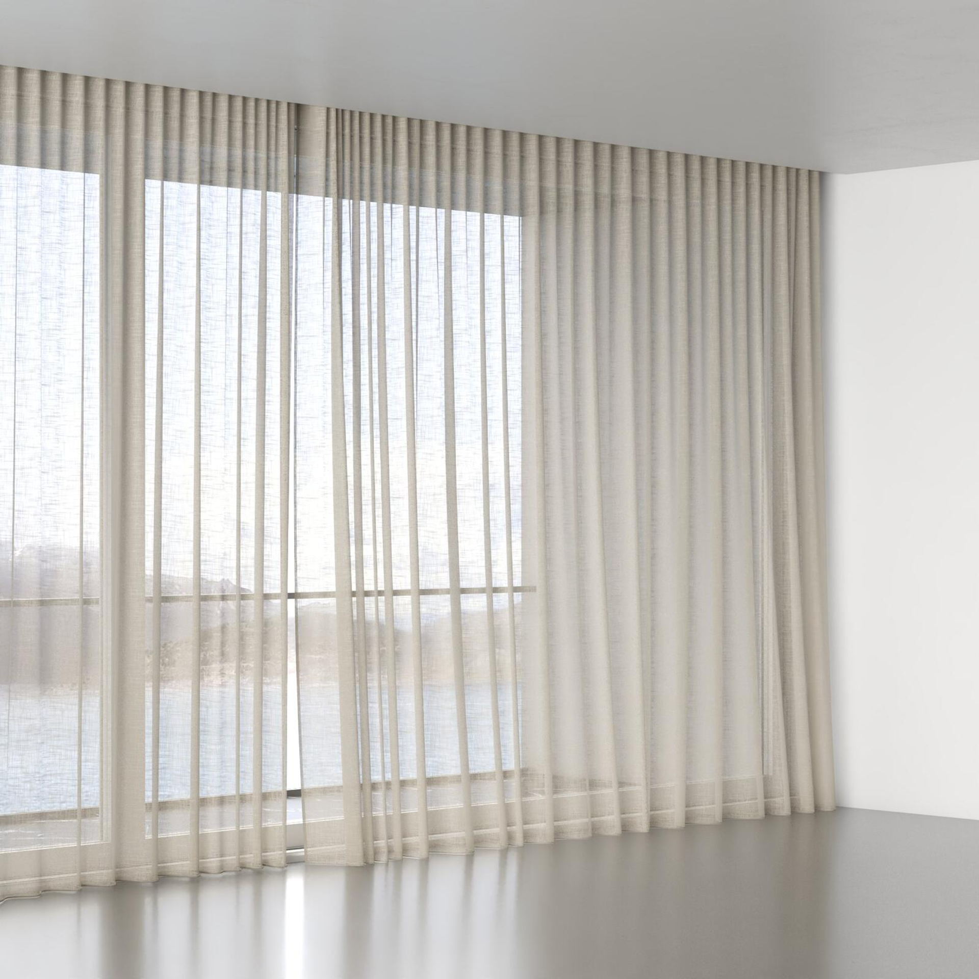 Full view of Savina Clay, wave pleat