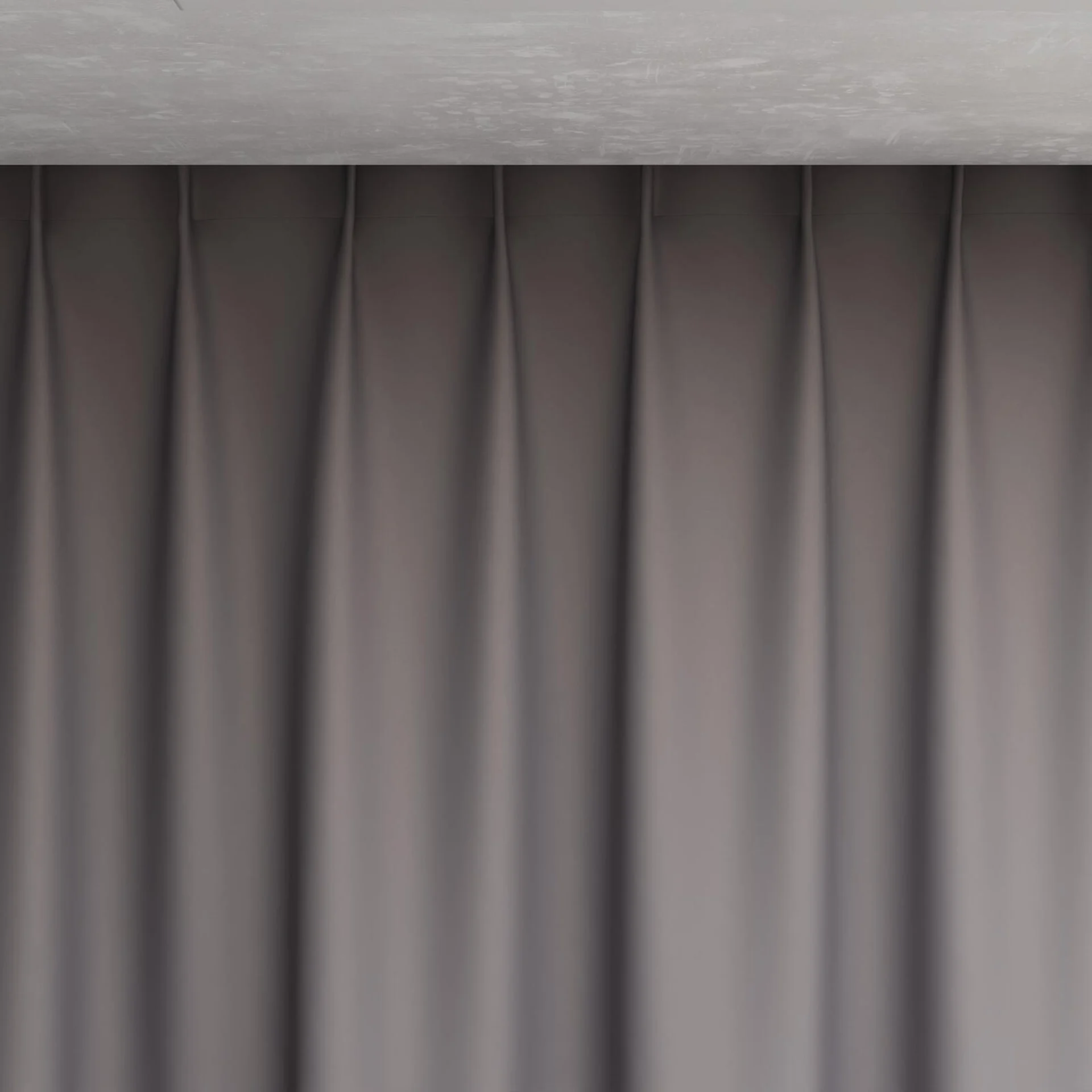 Top view of Blockbuster Zinc, pinch pleat