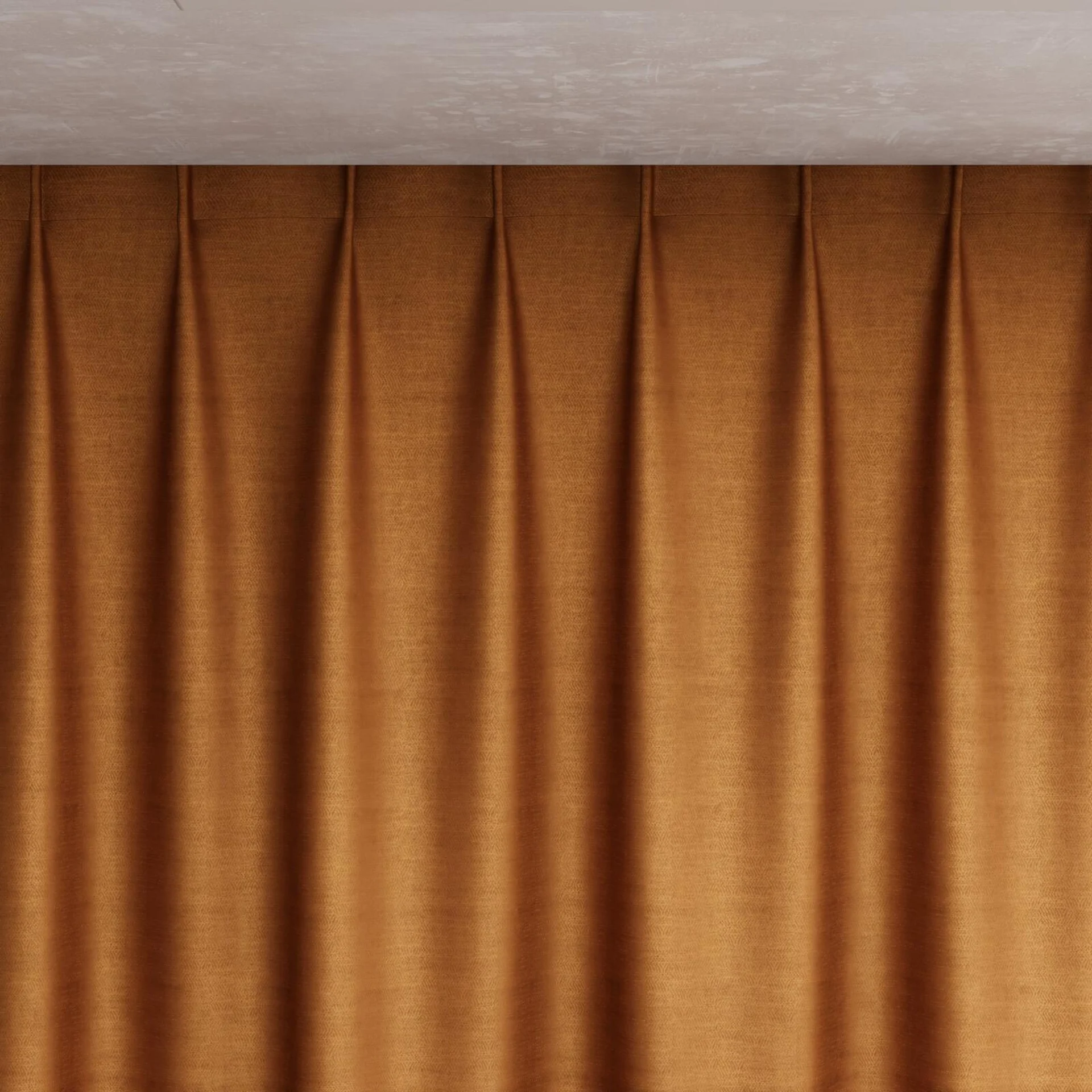 Top view of Zircon Terra, pinch pleat