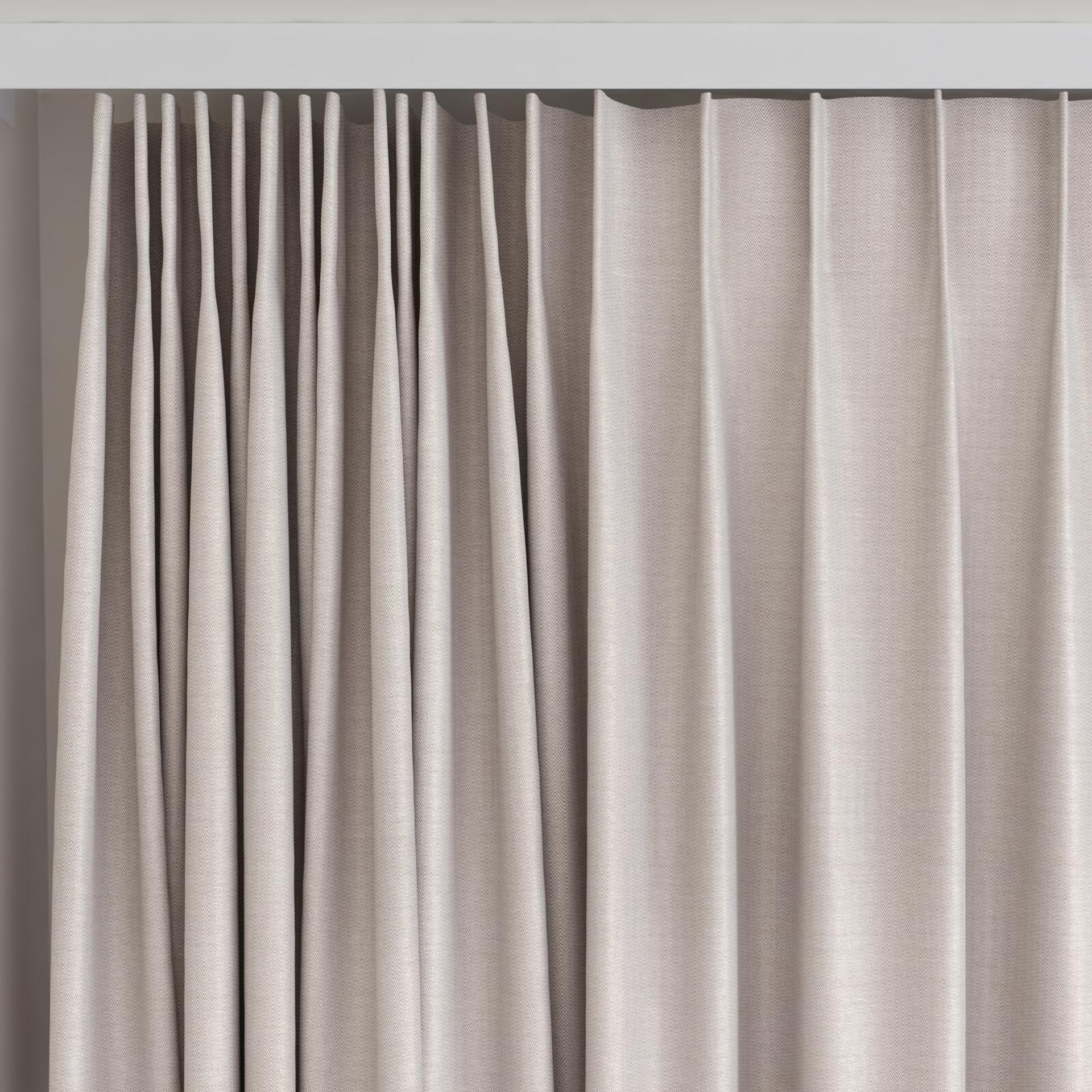 Top view of Robot String, on curtain rail