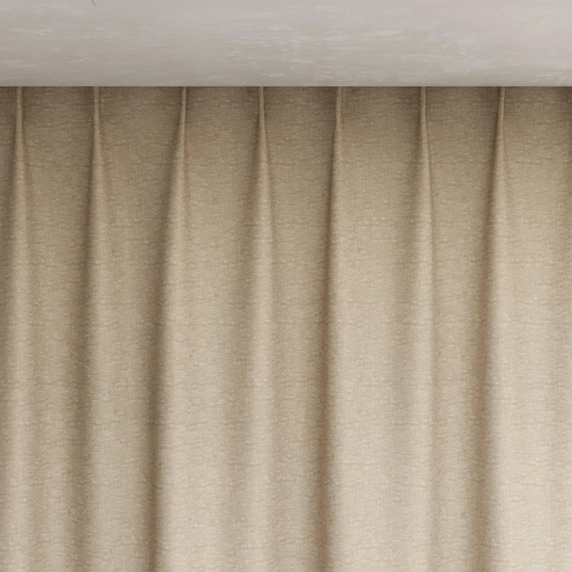 Top view of Goa Funghi, pinch pleat