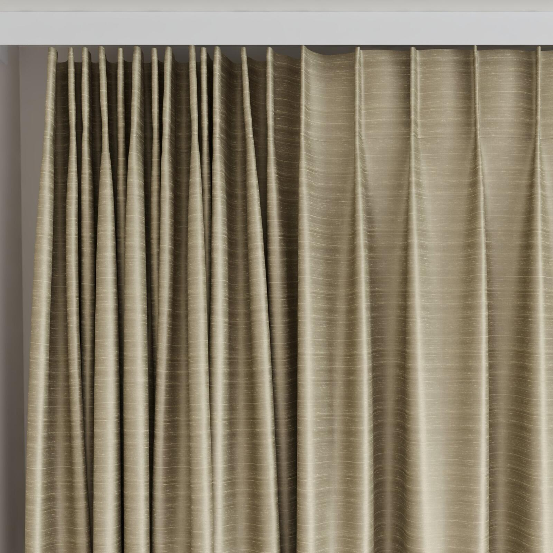 Top view of Silky Oyster, on curtain rail