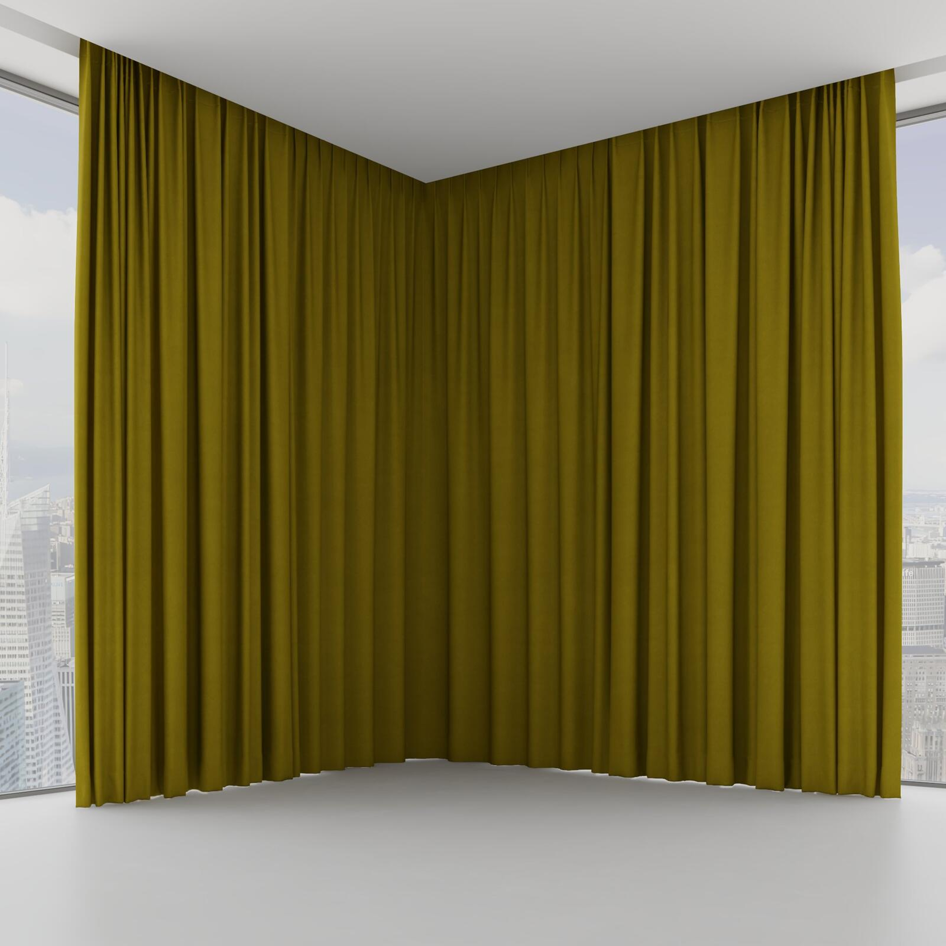 Front view of Lech Olive, on hidden rail