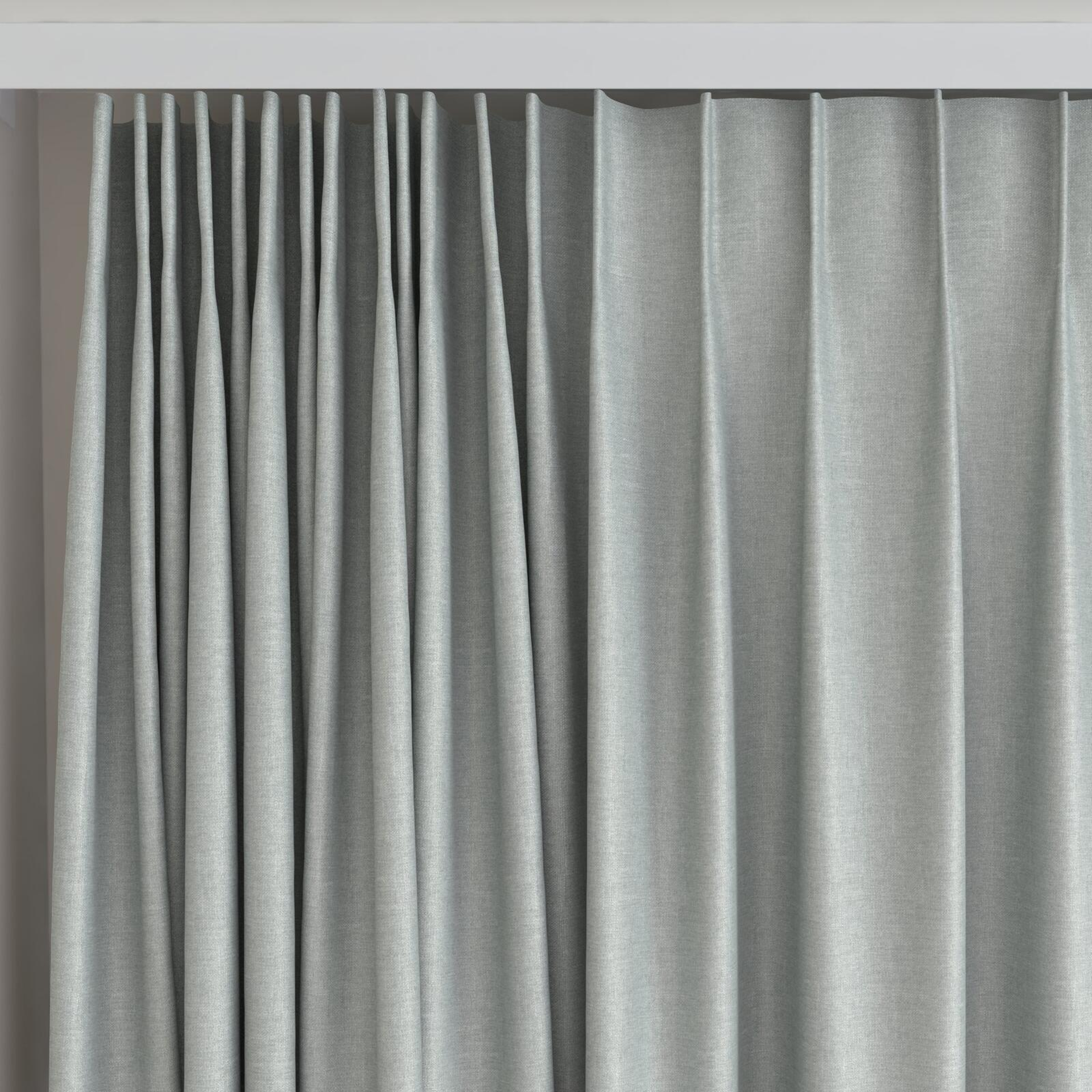 Top view of Atelier Duckegg, on curtain rail