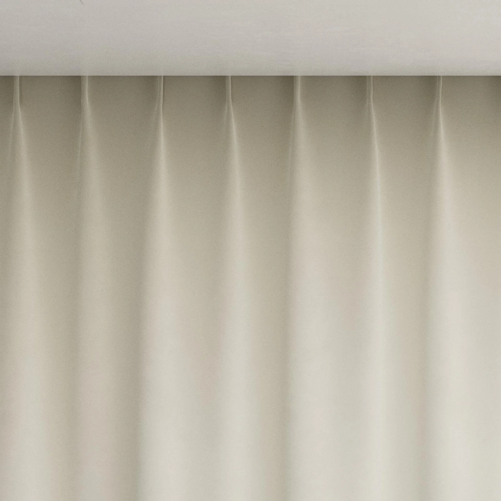 Top view of Velvelux Nougat, pinch pleat