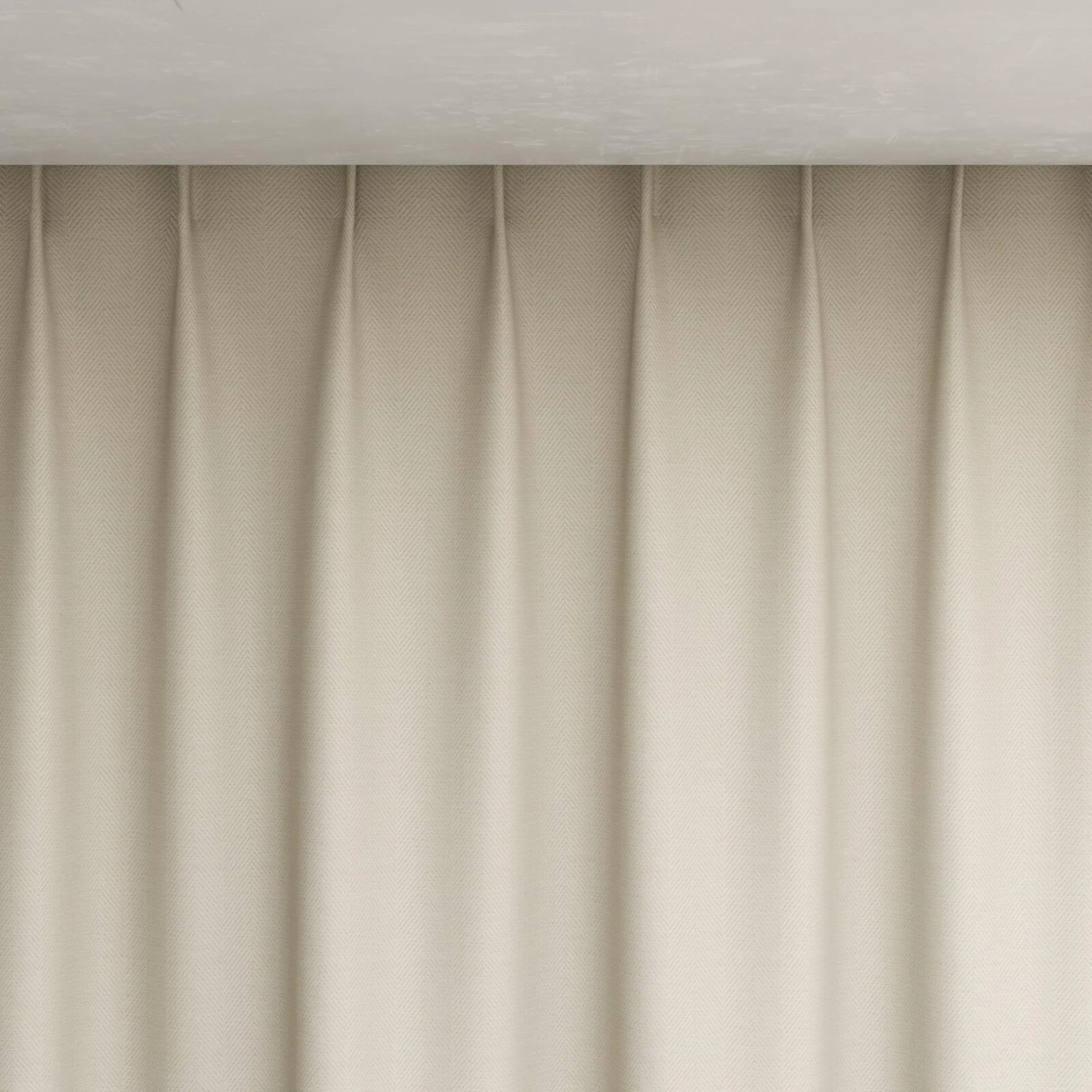 Top view of Trailblazer Cream, pinch pleat