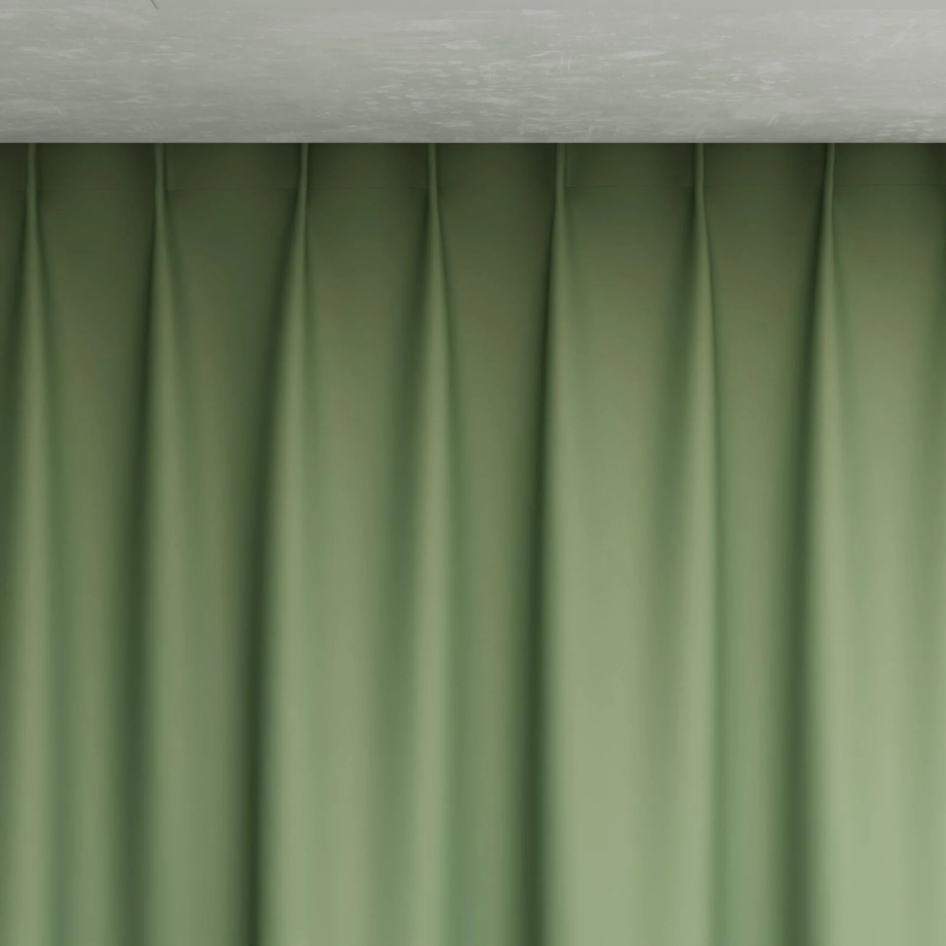 Top view of Blockbuster Basil, pinch pleat