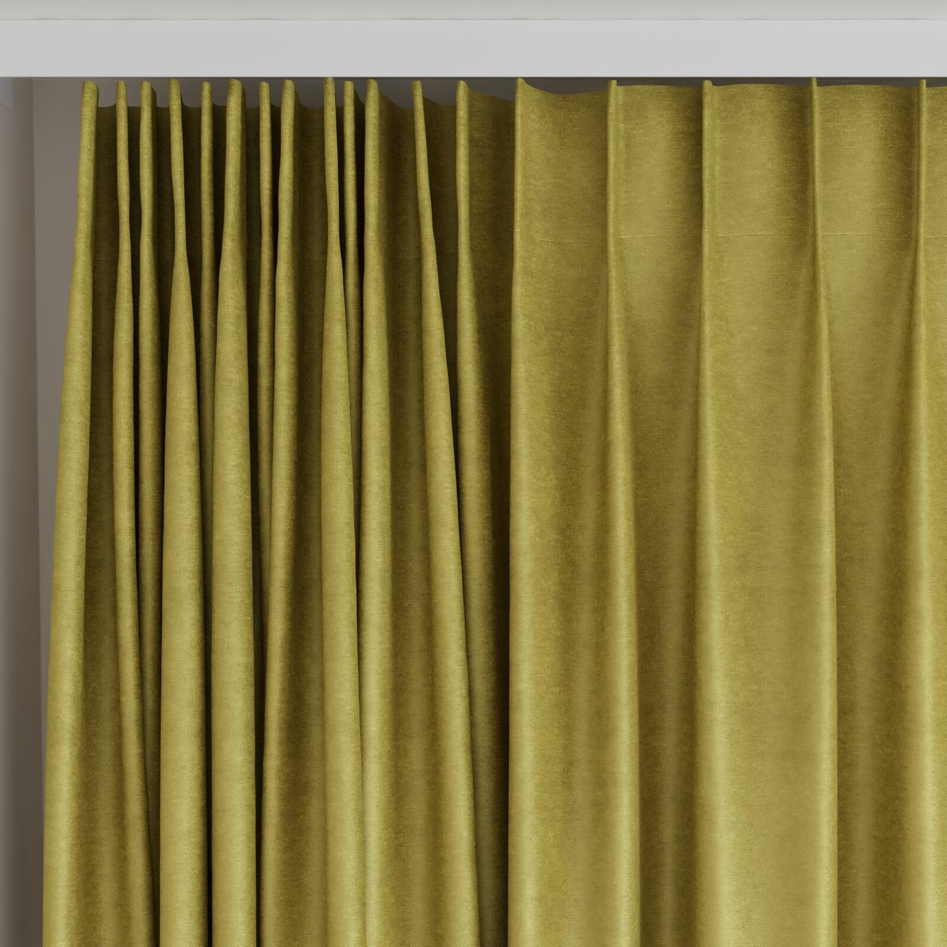 Top view of Baron Moss, on curtain rail