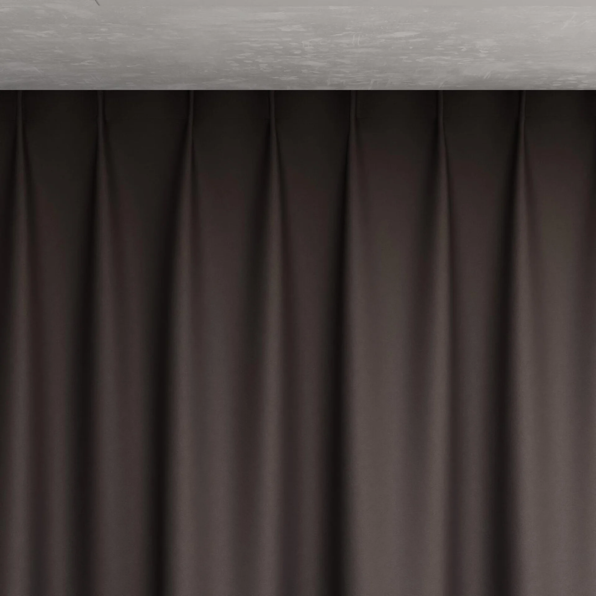 Top view of Woolskin Charcoal, pinch pleat