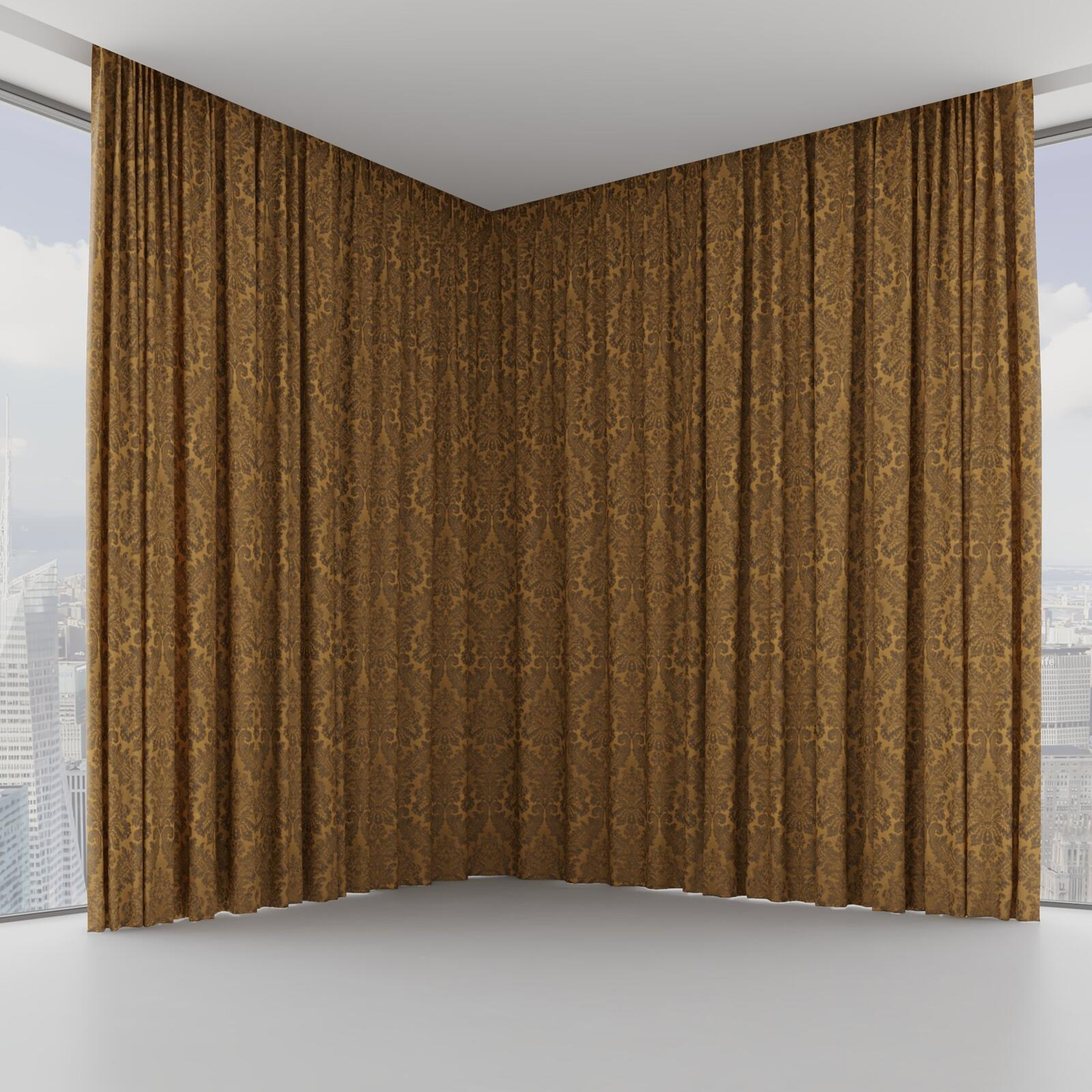 Front view of Gosh Tinsel, on hidden rail