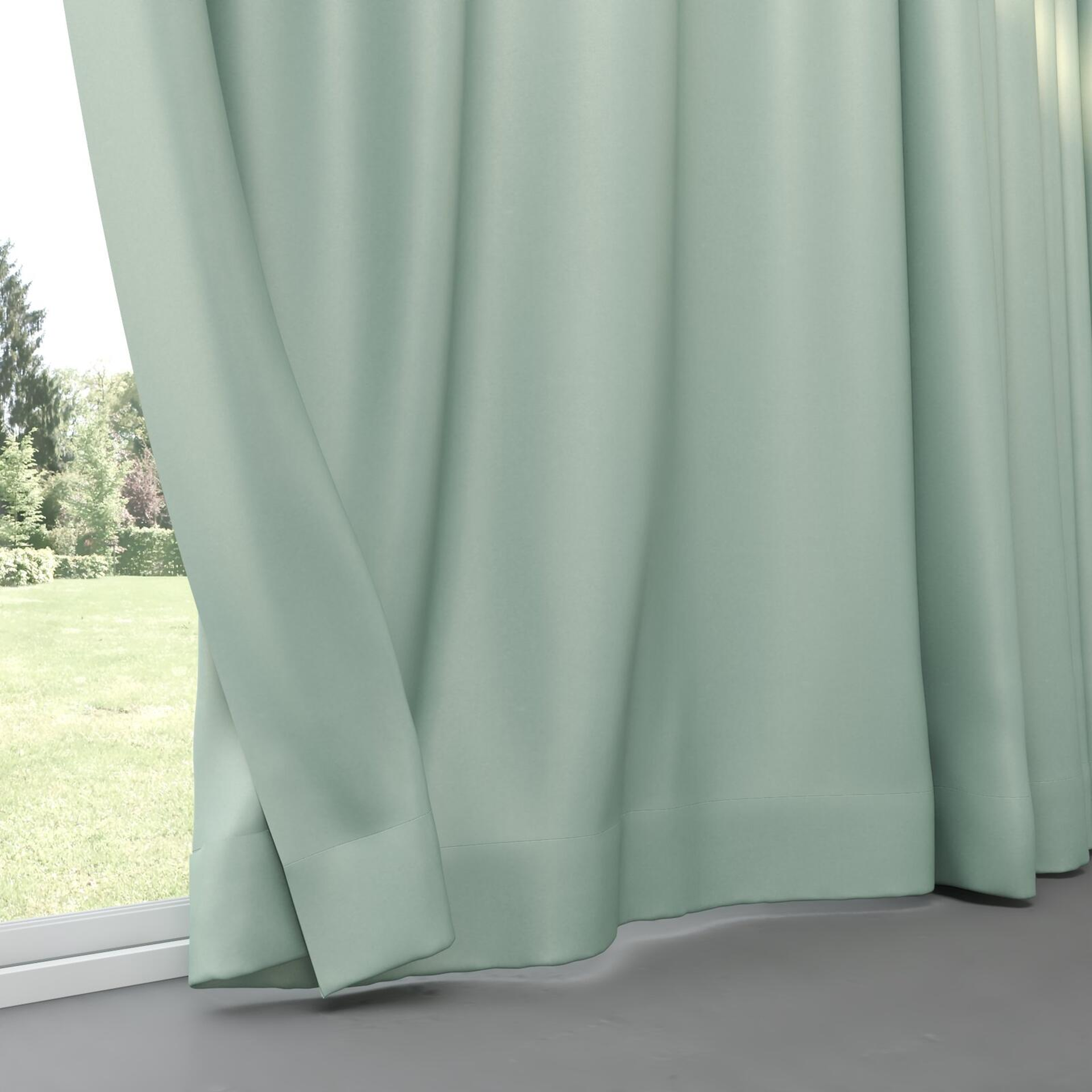 Bottom view of Re-Vive Jade, pinch pleat