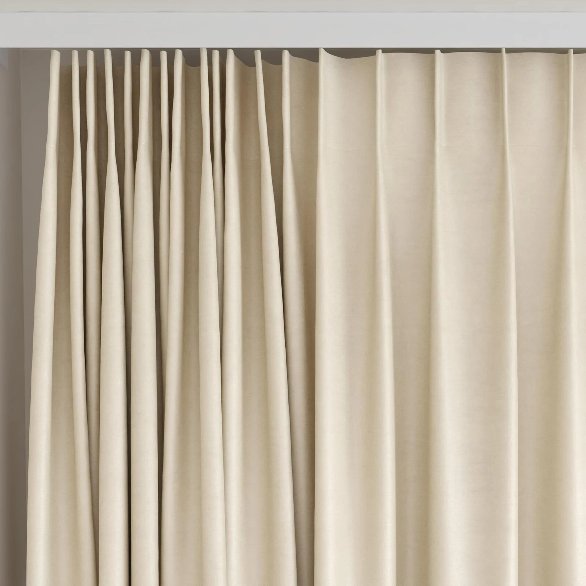 Top view of Mont Blanc Nougat, on curtain rail