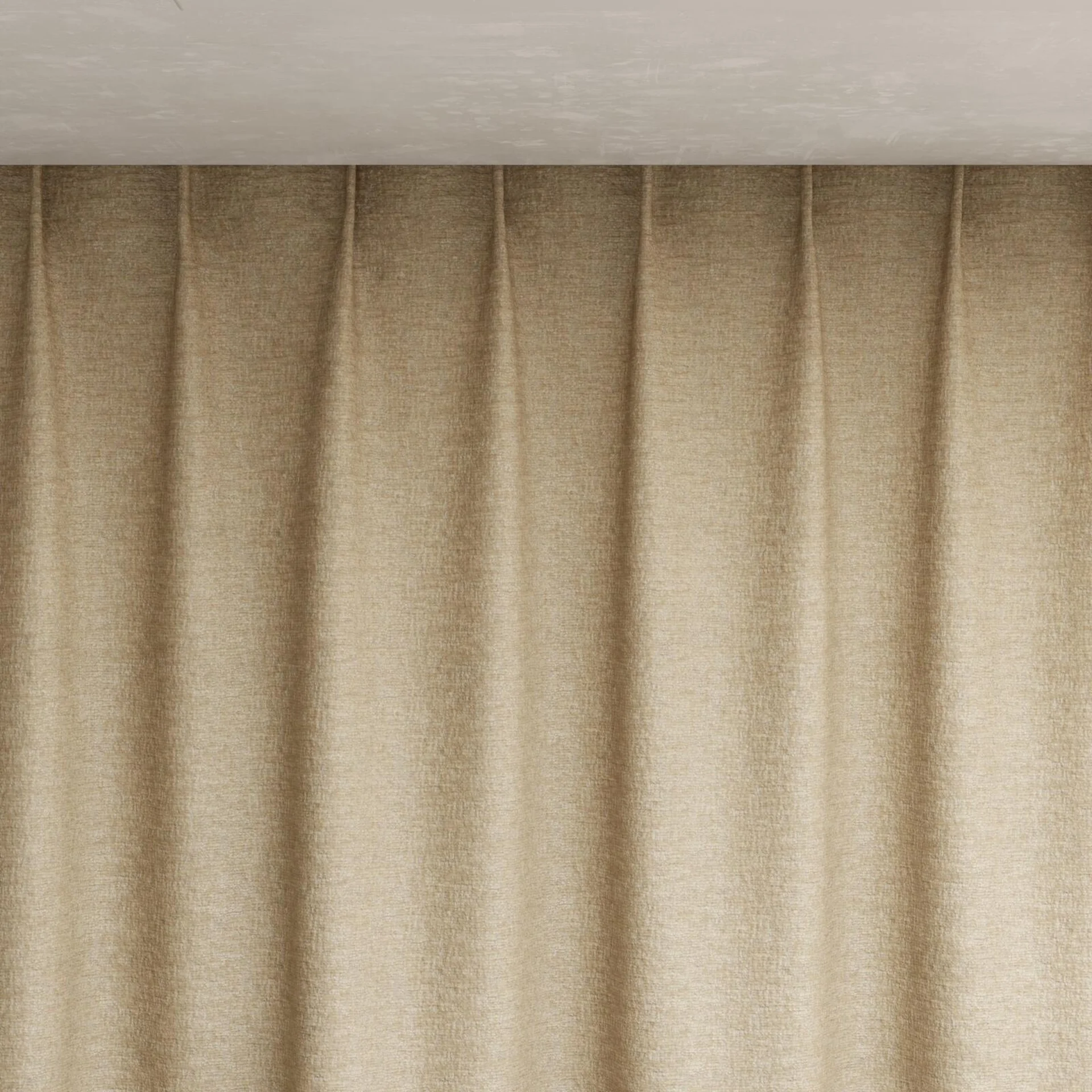 Top view of Monsieur Biscuit, pinch pleat