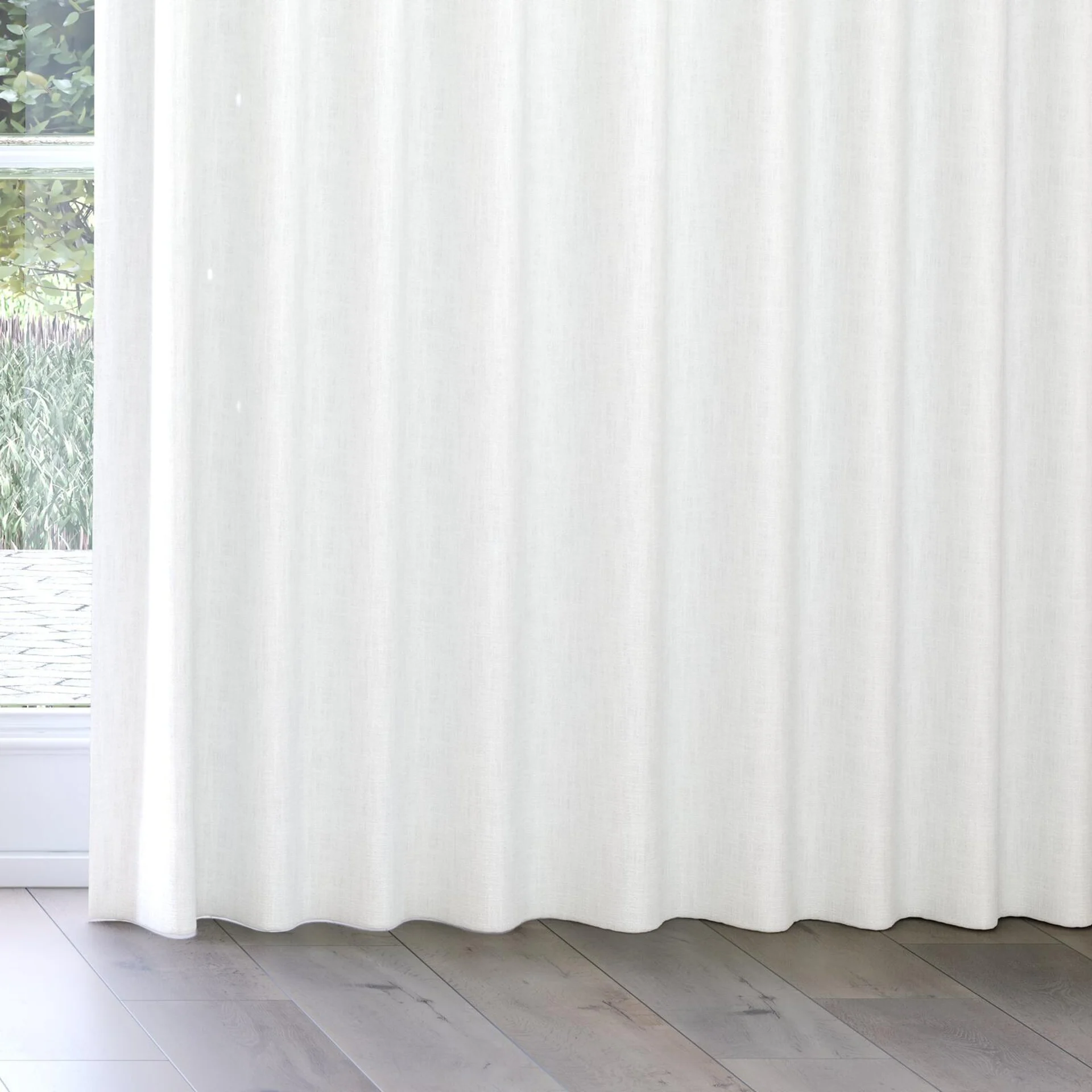 Bottom view of Mauritius Swan, on curtain rail