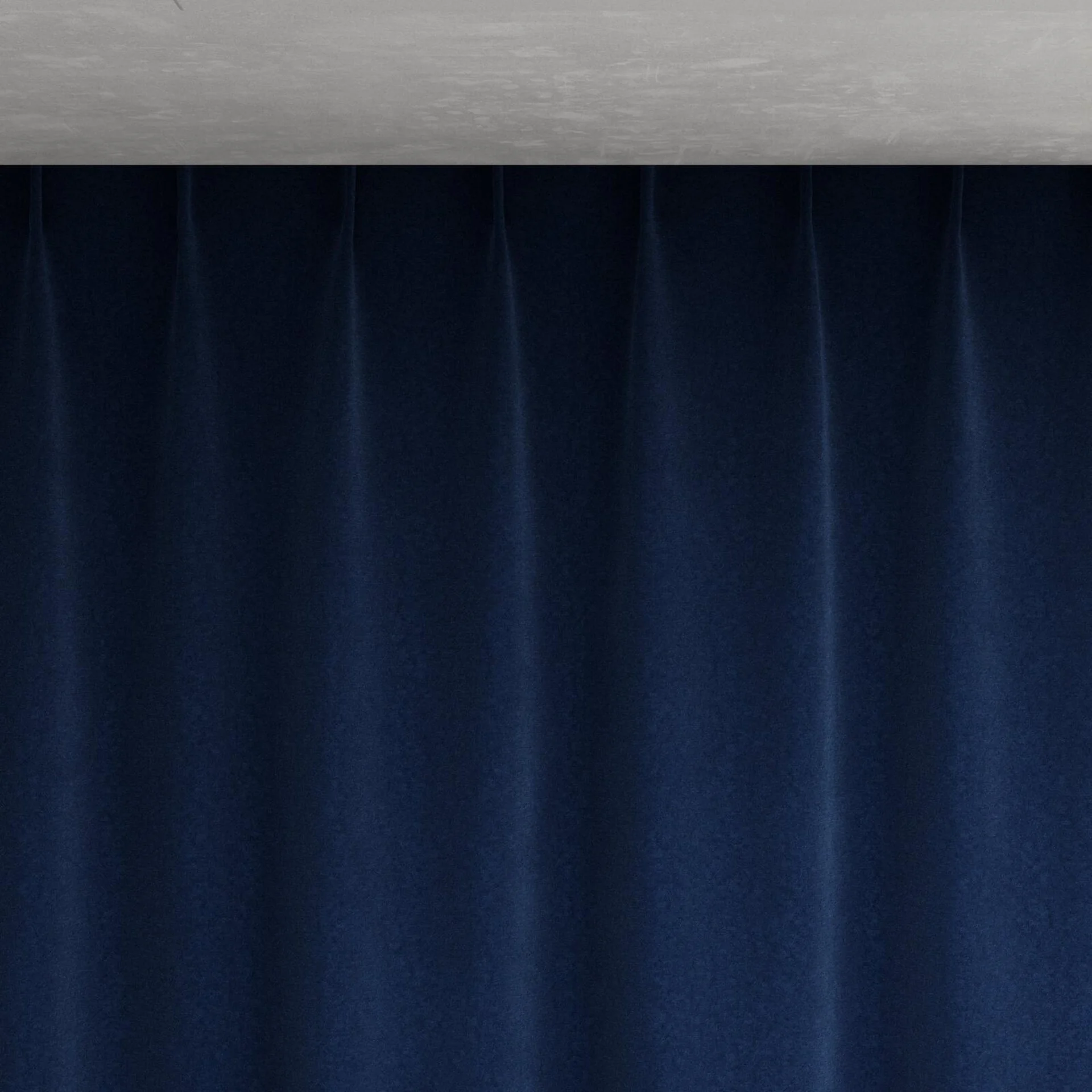 Top view of Moon Navy, pinch pleat