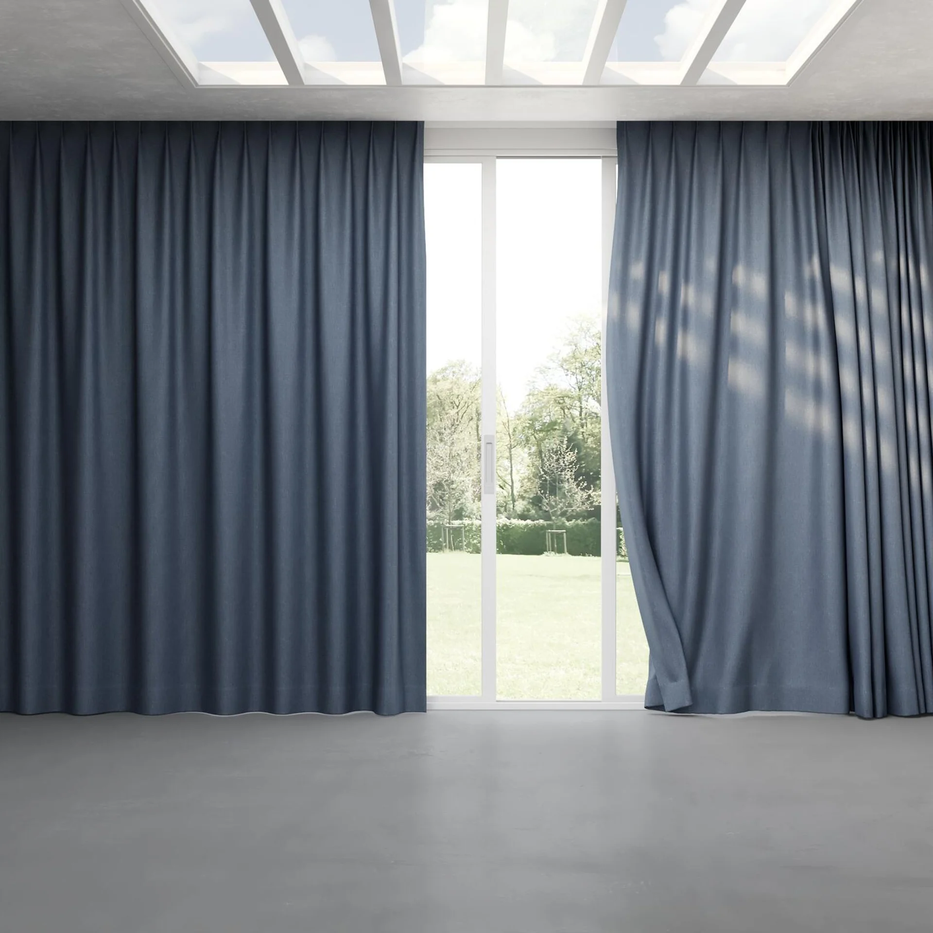 Full view of Gent Denim, pinch pleat