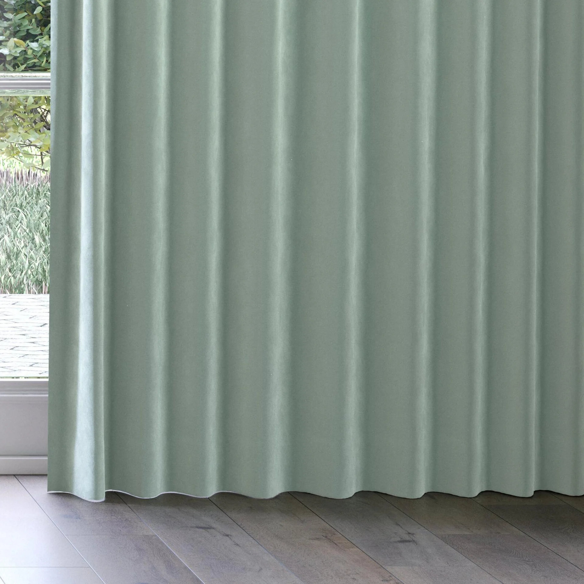 Bottom view of Vienna Folkstone, on curtain rail