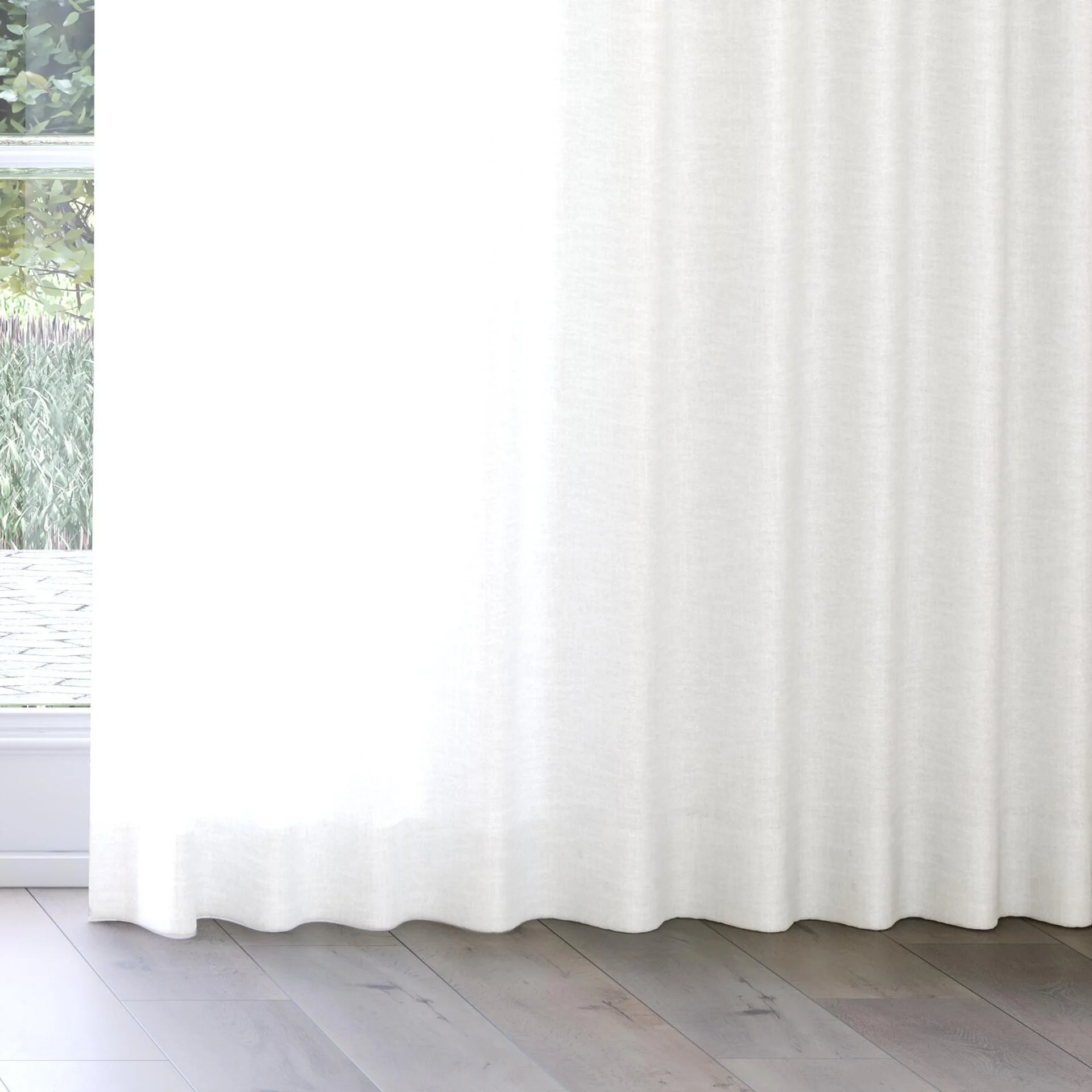 Bottom view of Motion Pearl, on curtain rail