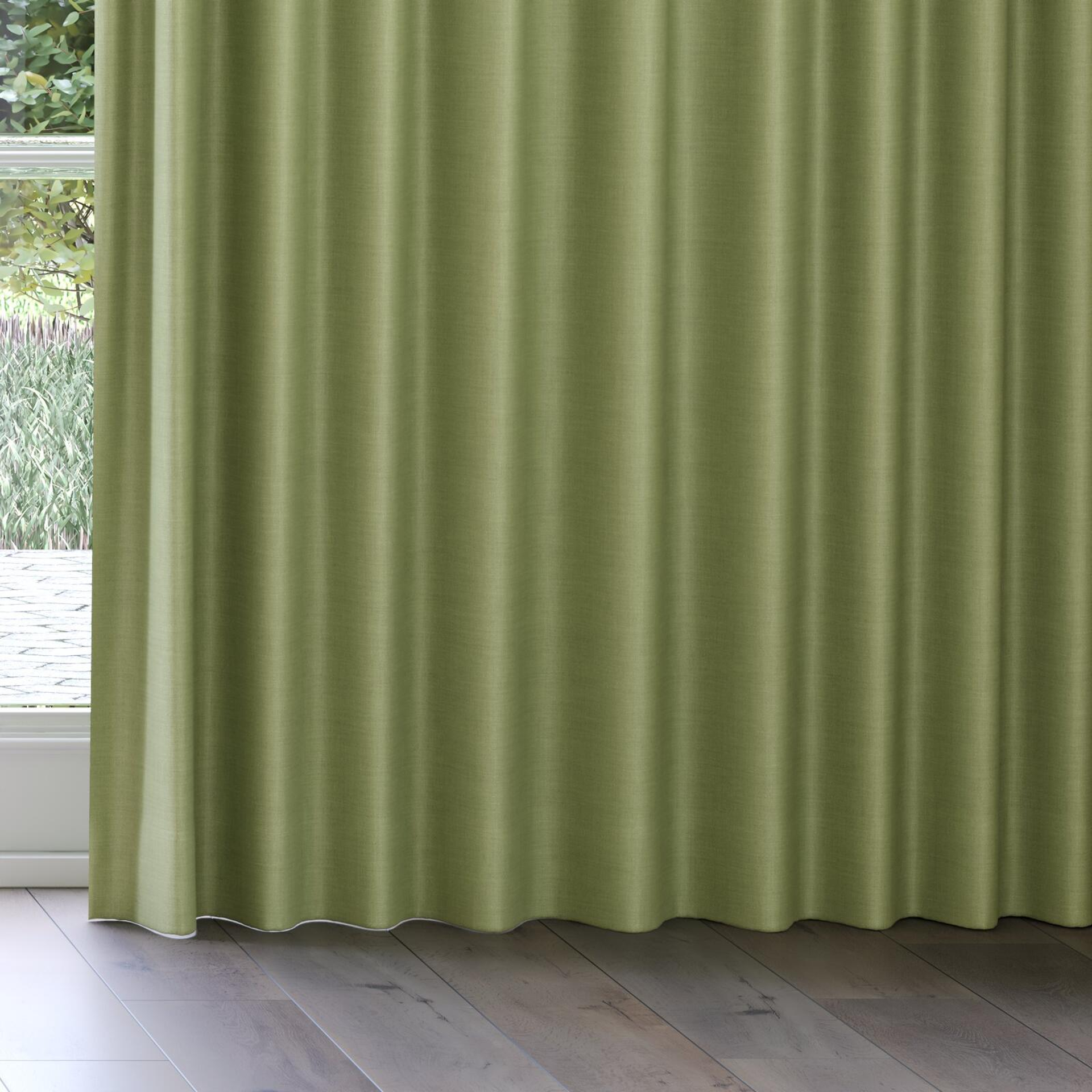 Bottom view of Keystone Grass, on curtain rail