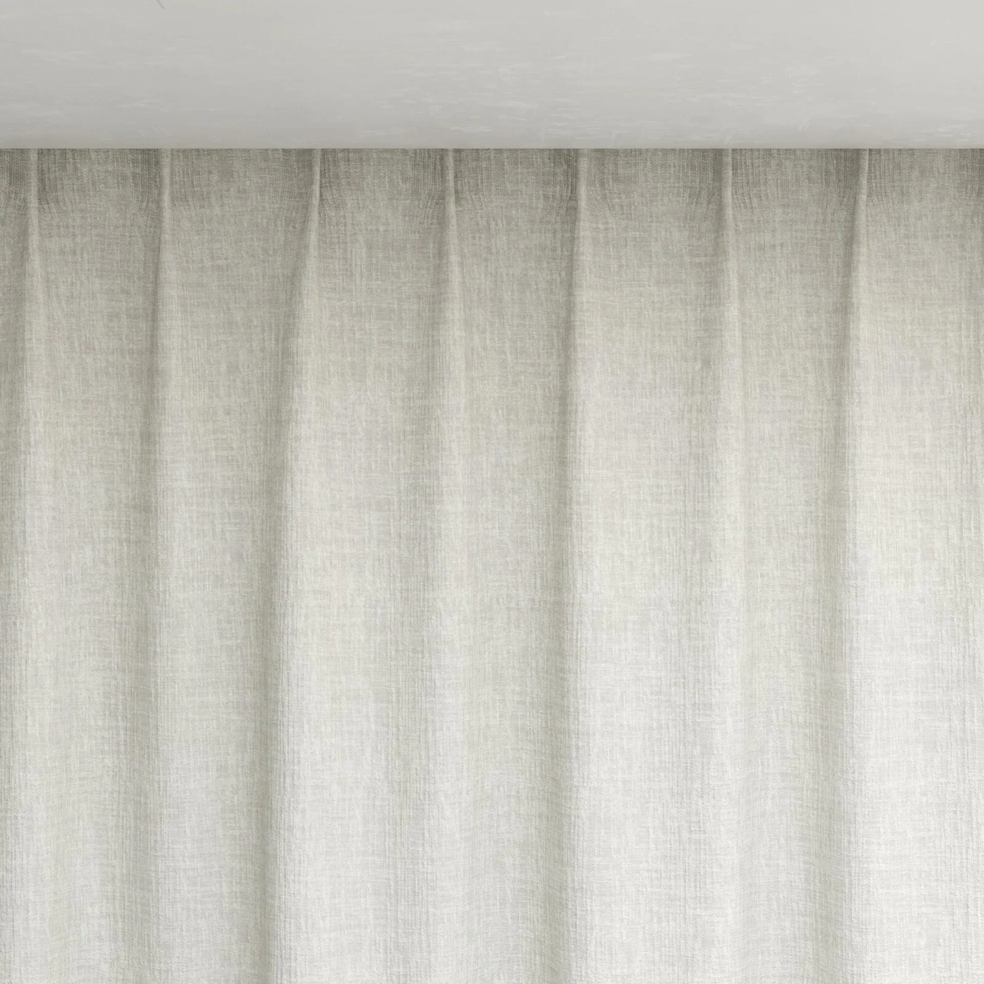 Top view of Earthwild Cream, pinch pleat