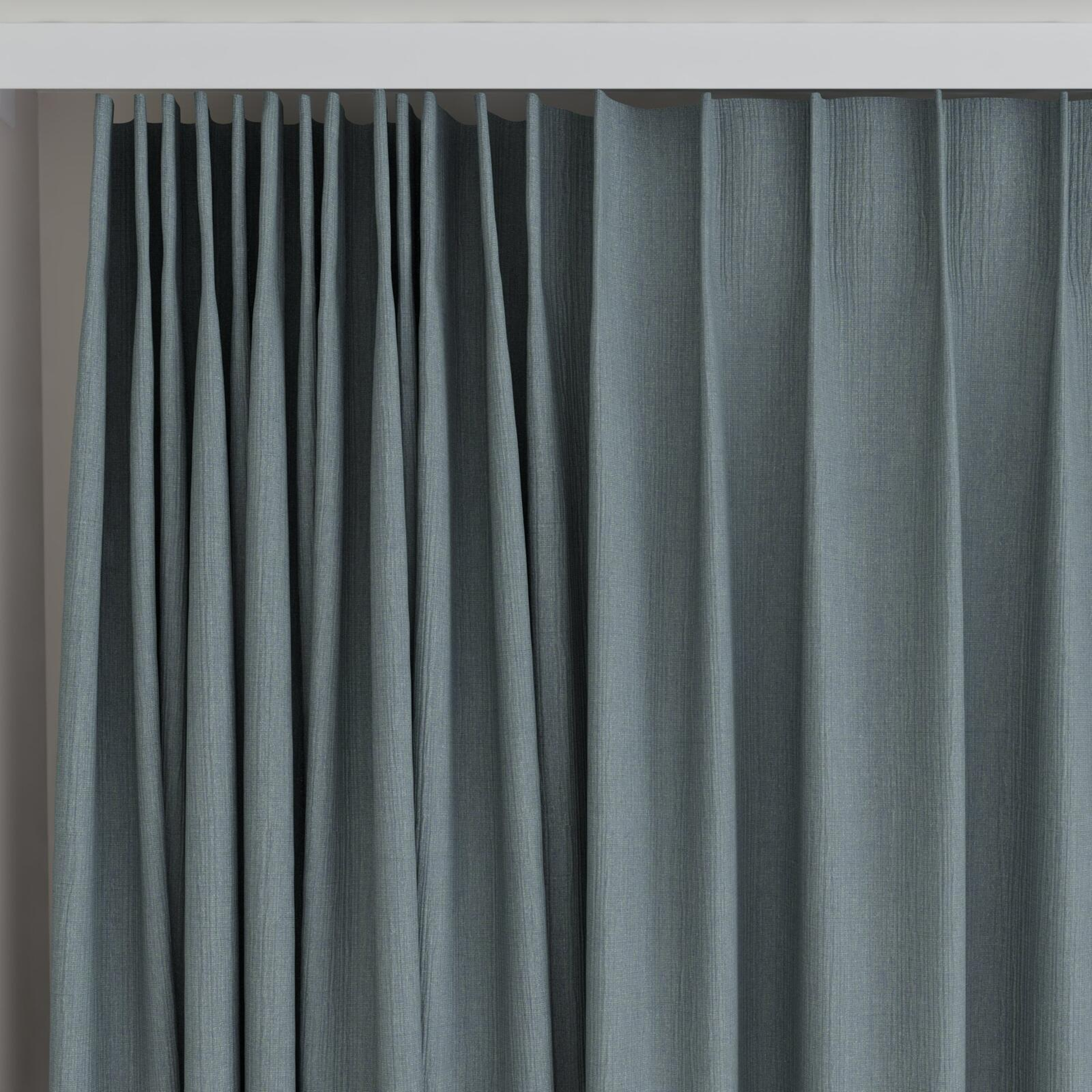 Top view of Northstar Duckegg, on curtain rail