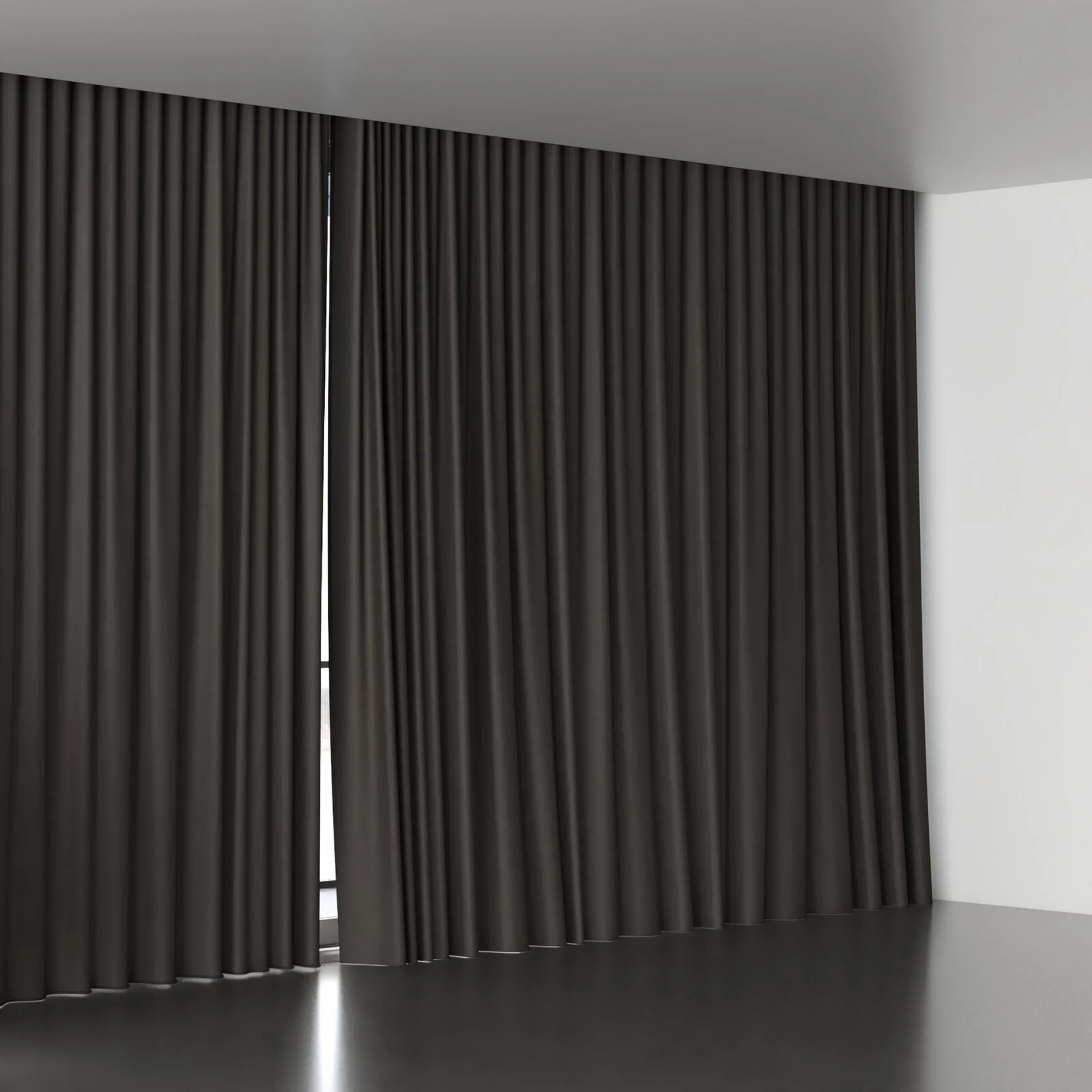 Full view of Private Shark, wave pleat